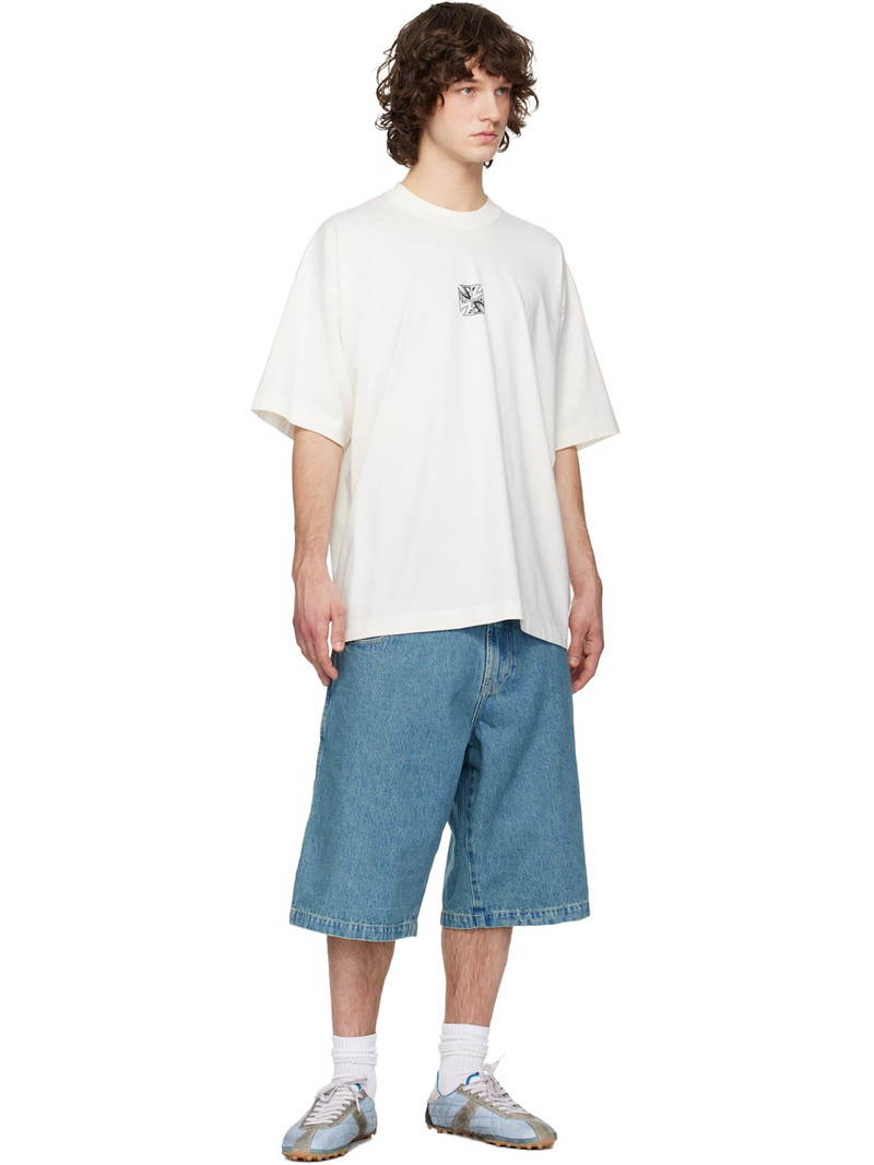 VETEMENTS Off-White Biker Cross Logo T-shirt outlook