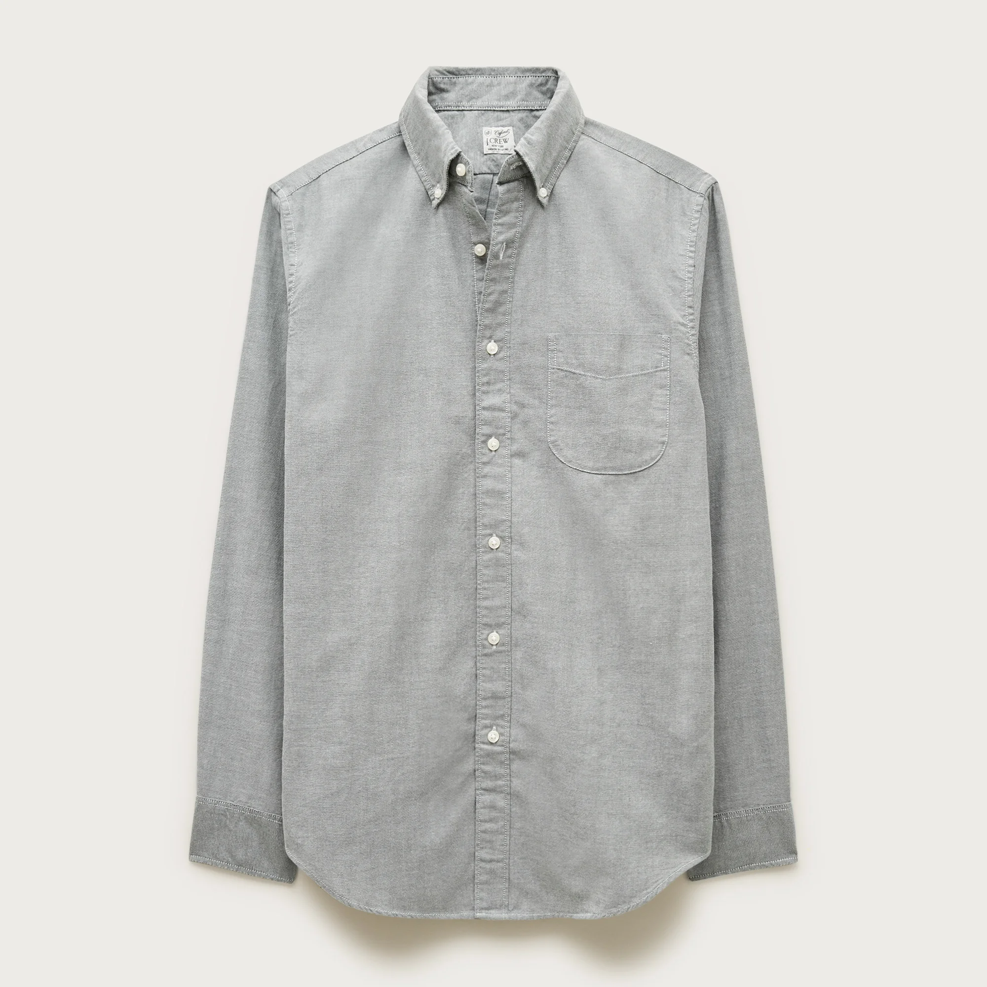 Broken-in organic cotton oxford shirt - 1