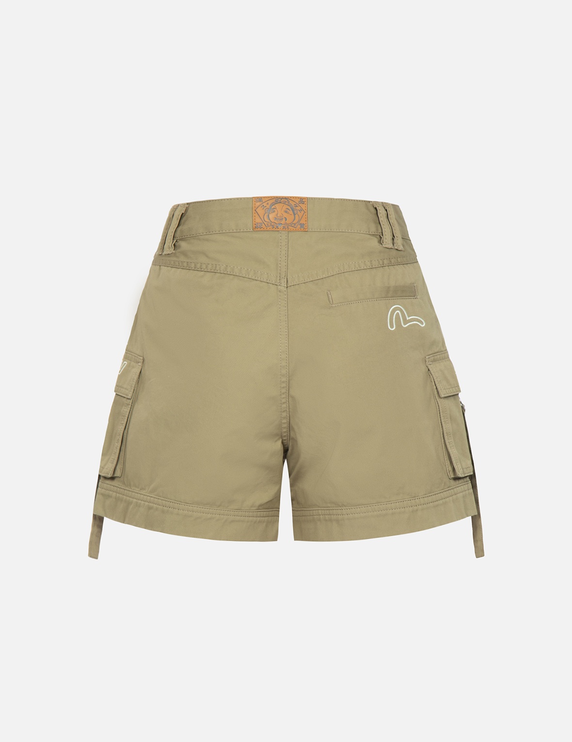 SEAGULL AND LOGO EMBROIDERY CARGO SHORTS - 2