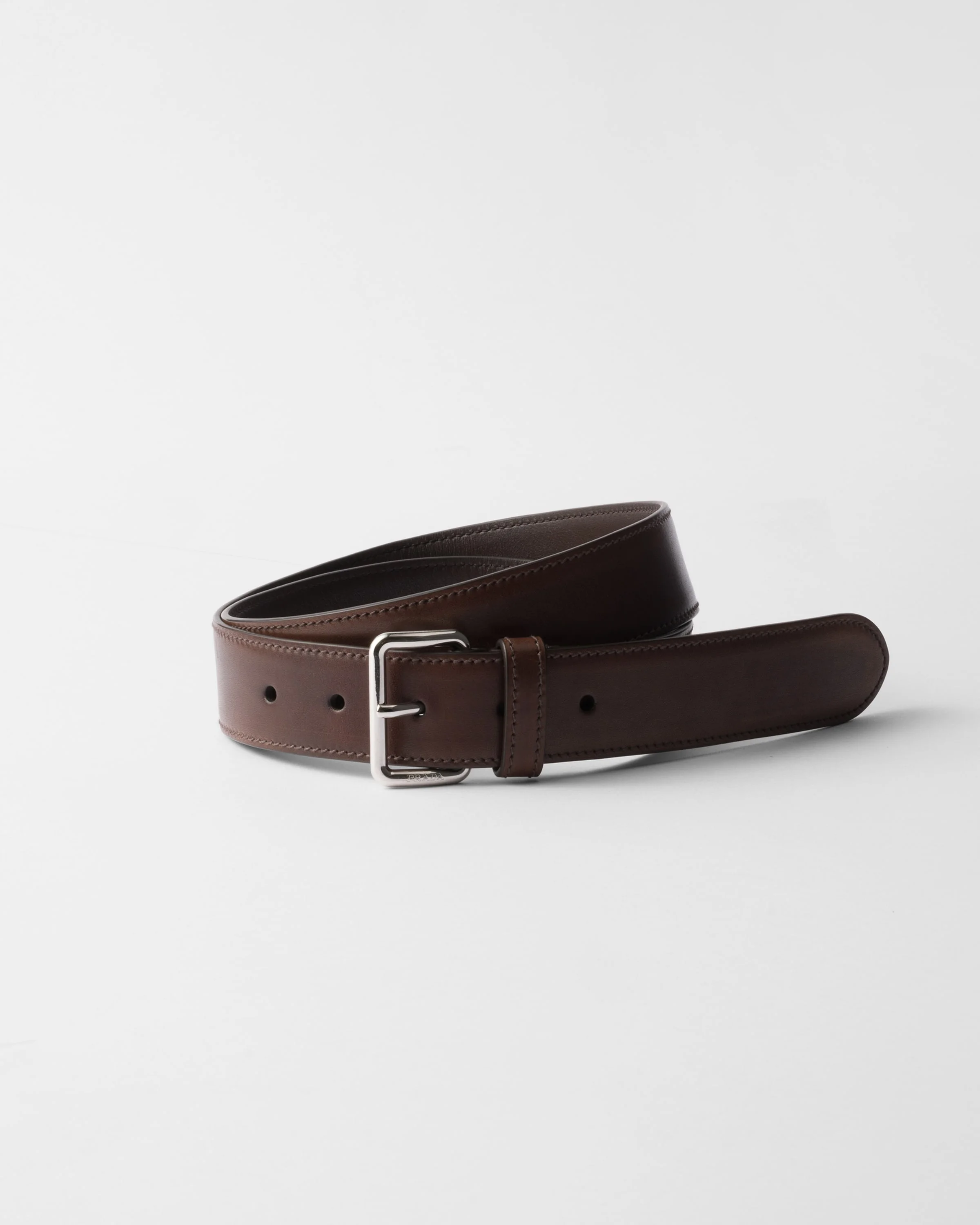 Antiqued leather belt - 1