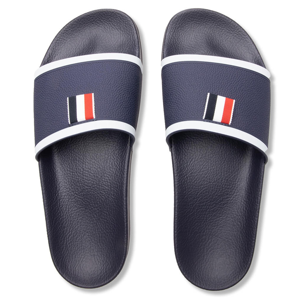 THOM BROWNE RUBBER POOL SLIDE - NAVY - 4