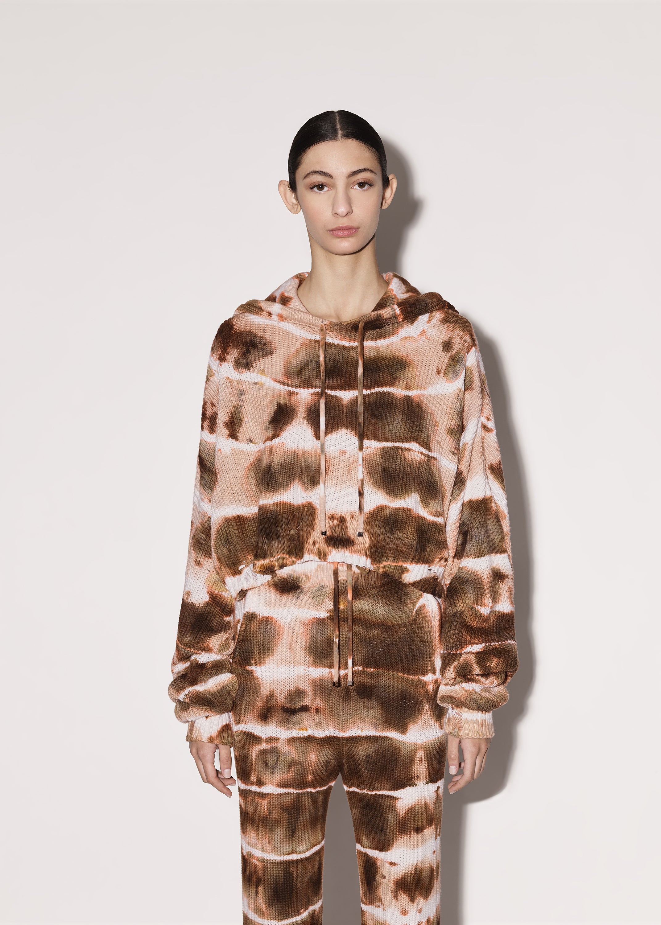 OVERSIZED TIE DYE RIB HOODIE - 3