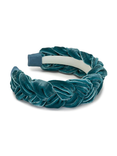 Jennifer Behr Lorelei velvet headband outlook