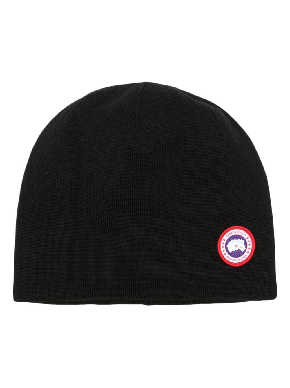 logo-patch detail beanie - 2