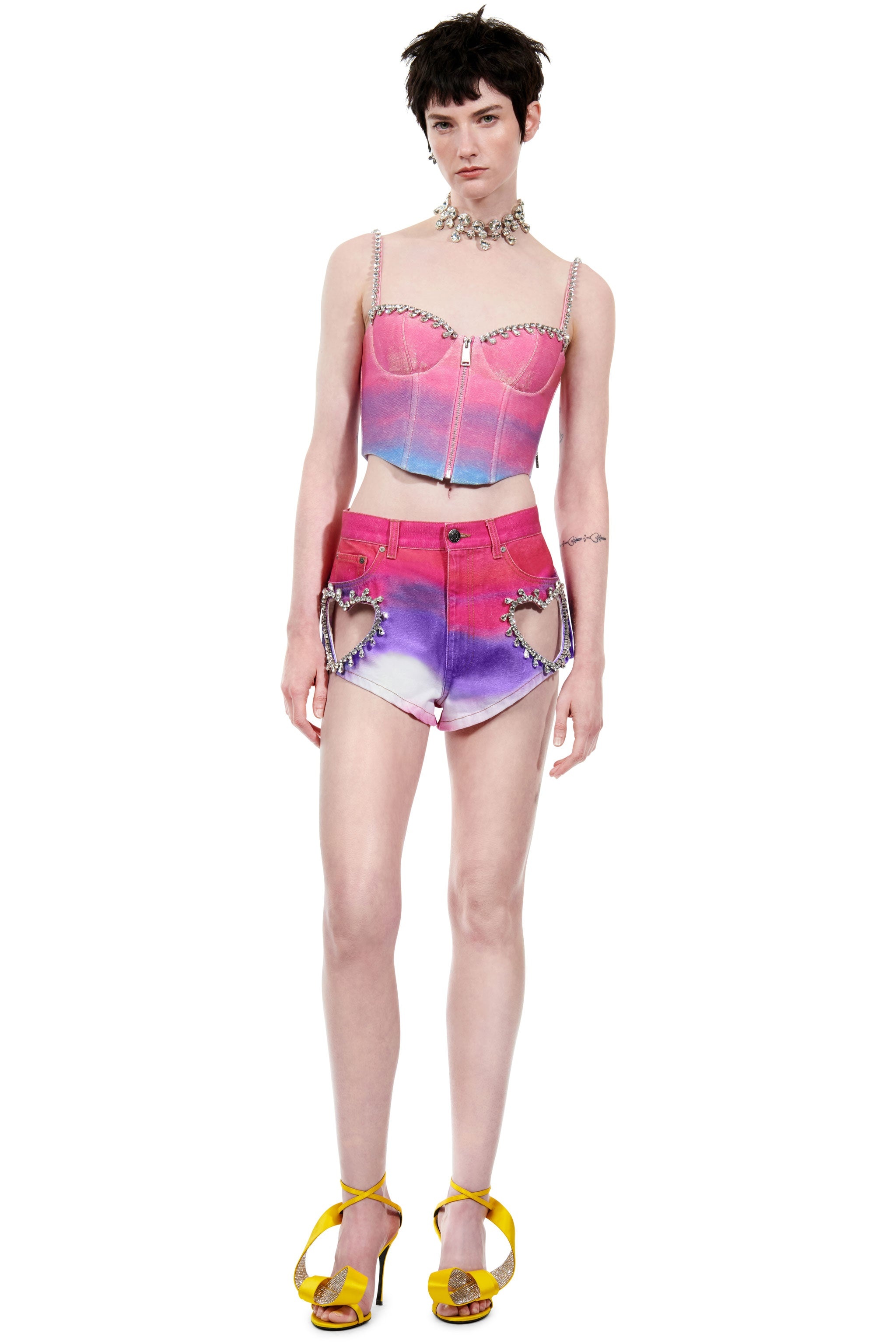 OMBRE CRYSTAL BUSTIER - 4