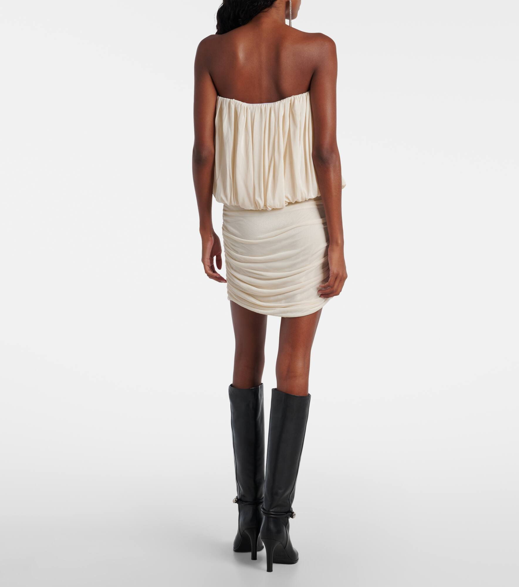 Adeli draped jersey corset dress - 3