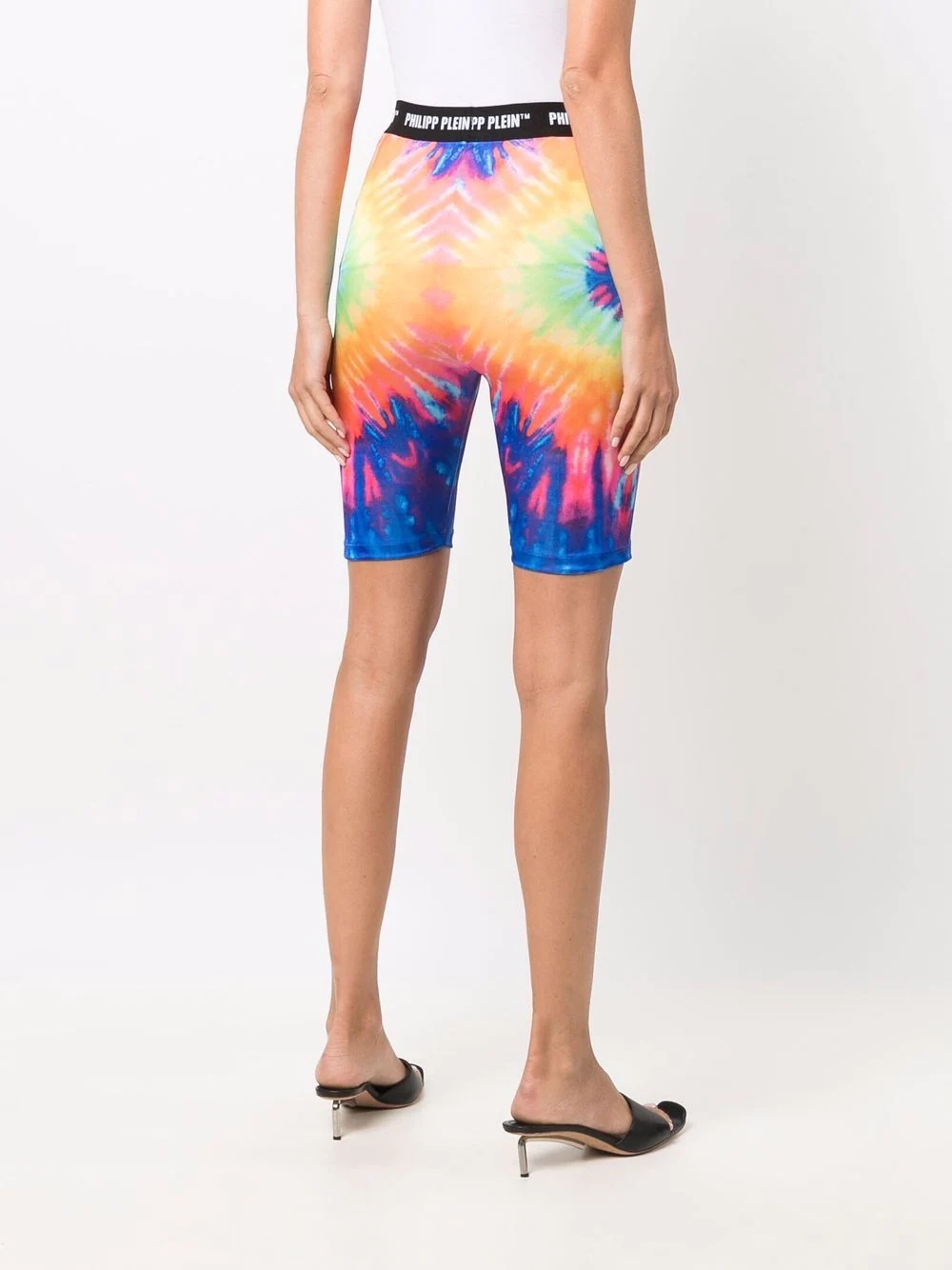 tie dye-print cycling shorts - 4