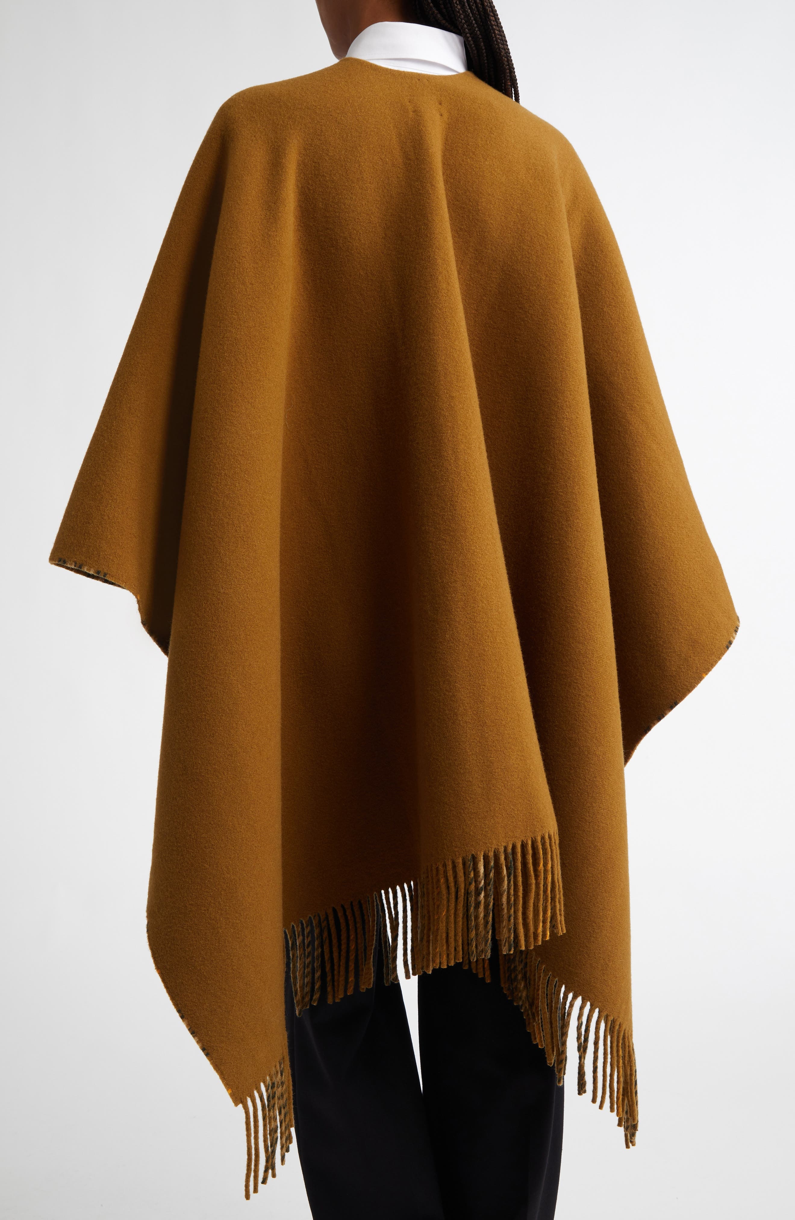 burberry Marsh Wool Cape in Shrew at Nordstrom - 2