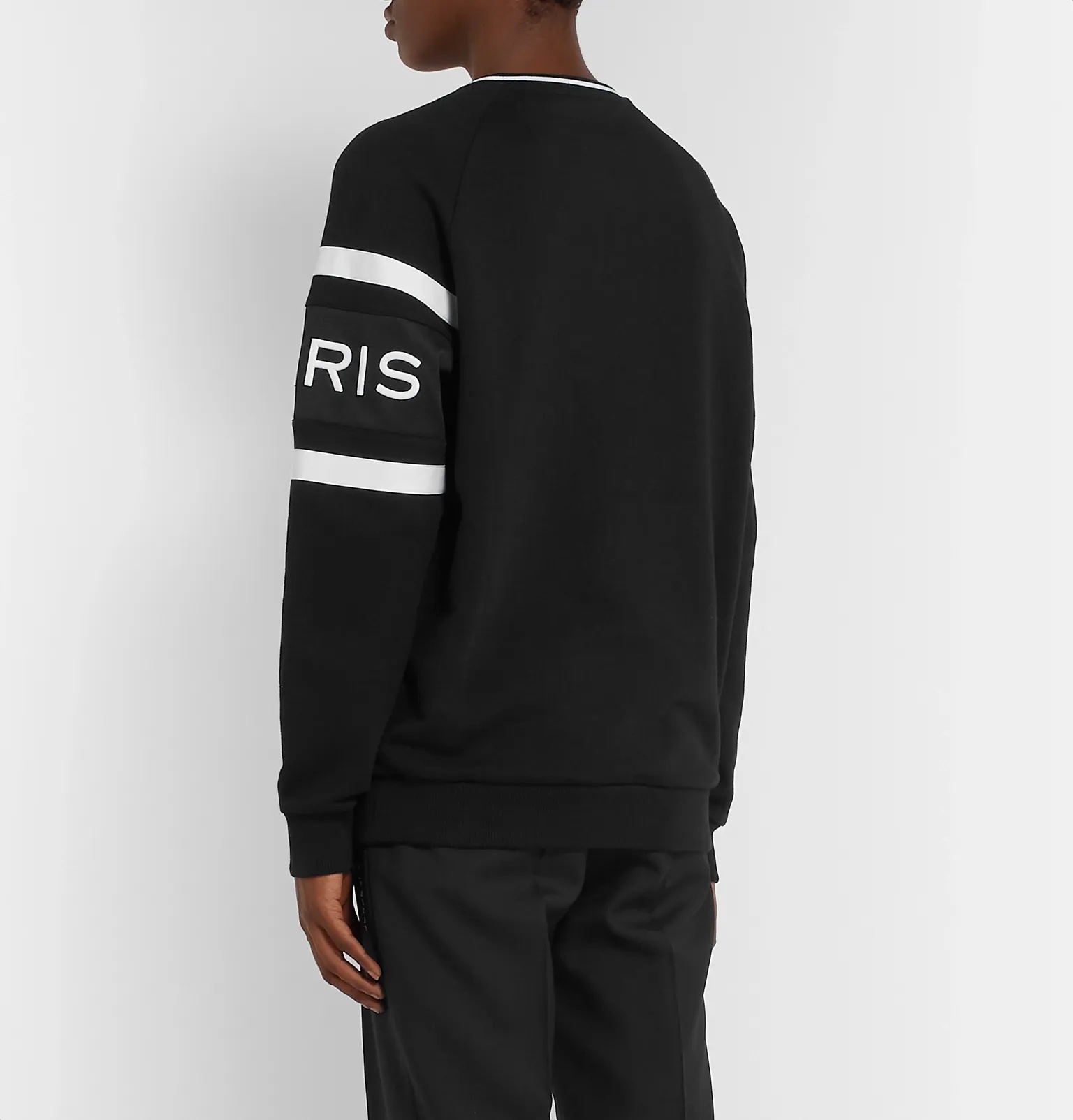 Logo-Embroidered Striped Loopback Cotton-Jersey Sweatshirt - 5