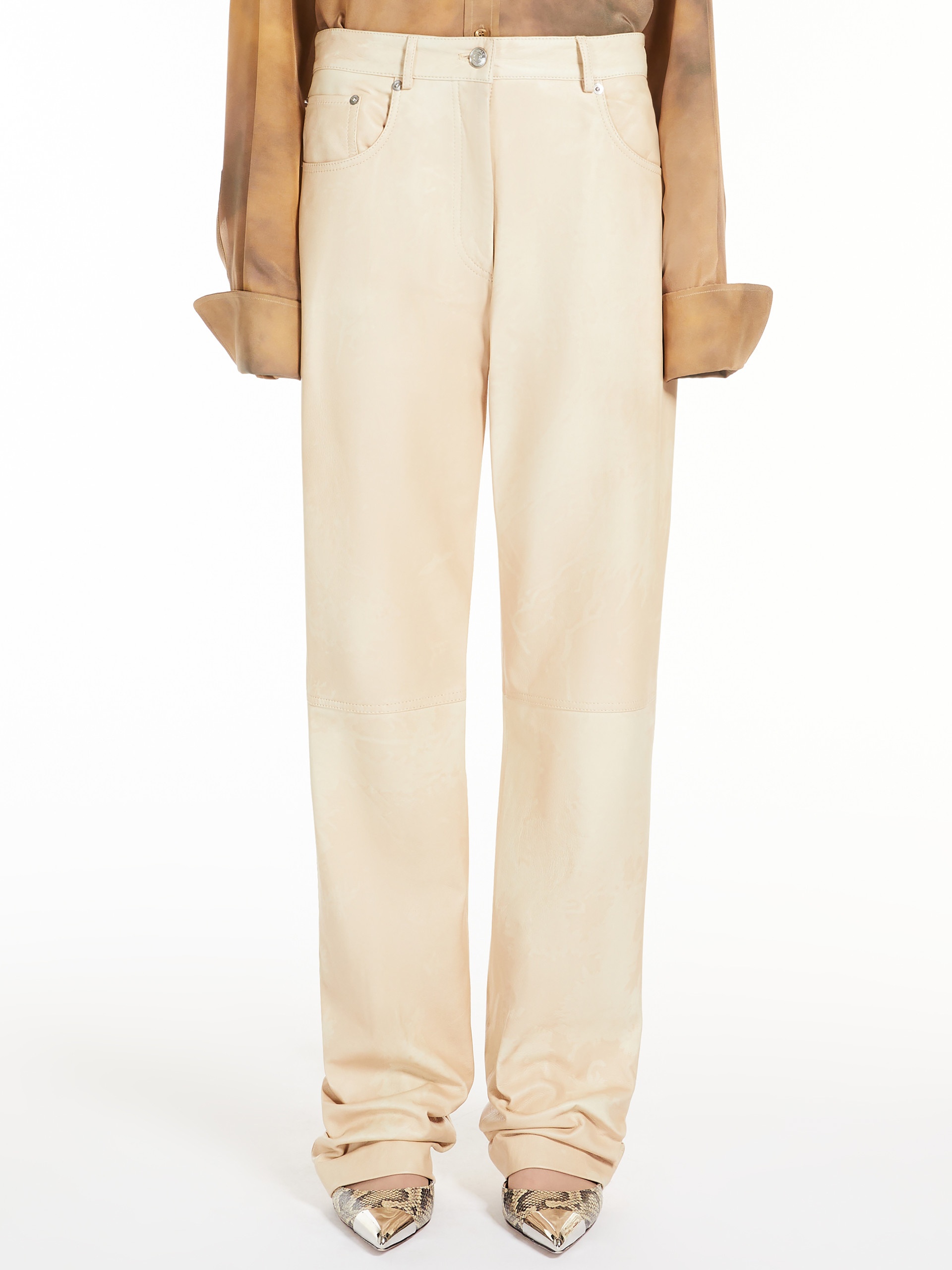 AMOUR Nappa leather trousers - 3