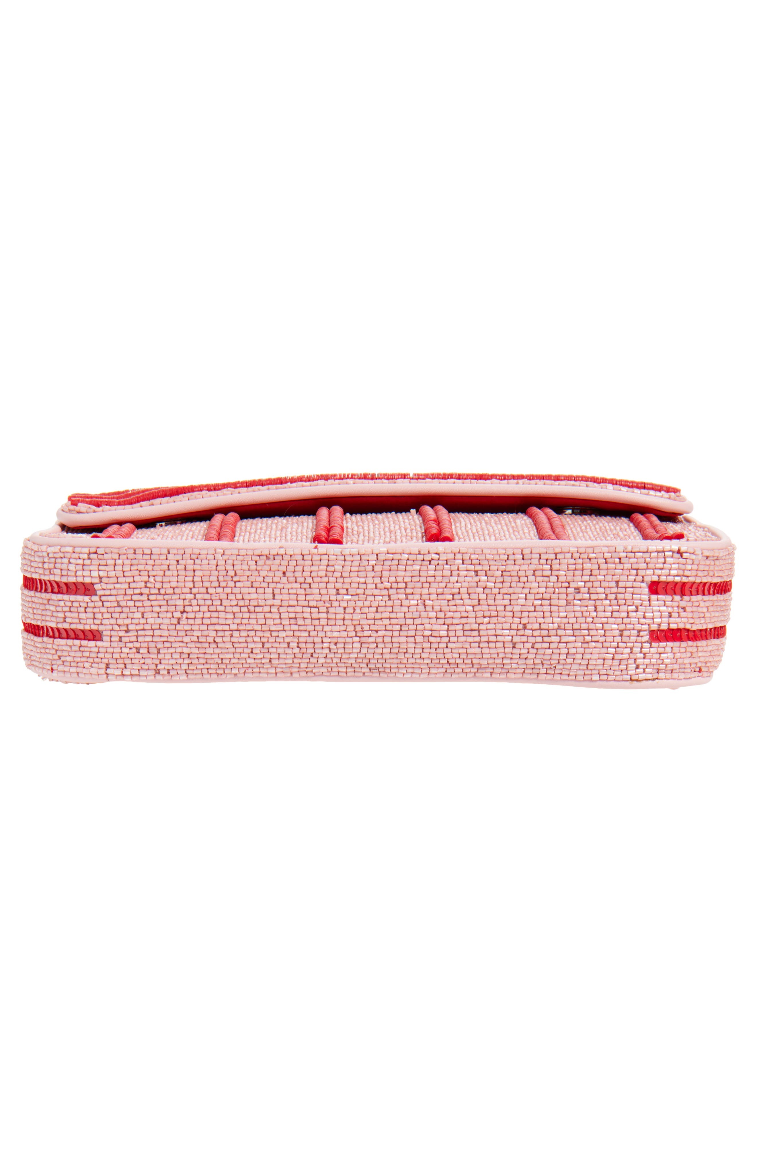 STAUD Tommy Beaded Shoulder Bag in Montauk Stripe at Nordstrom - 6