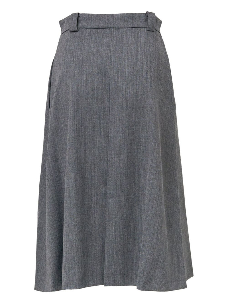 N°21 pleated-detail midi skirt outlook