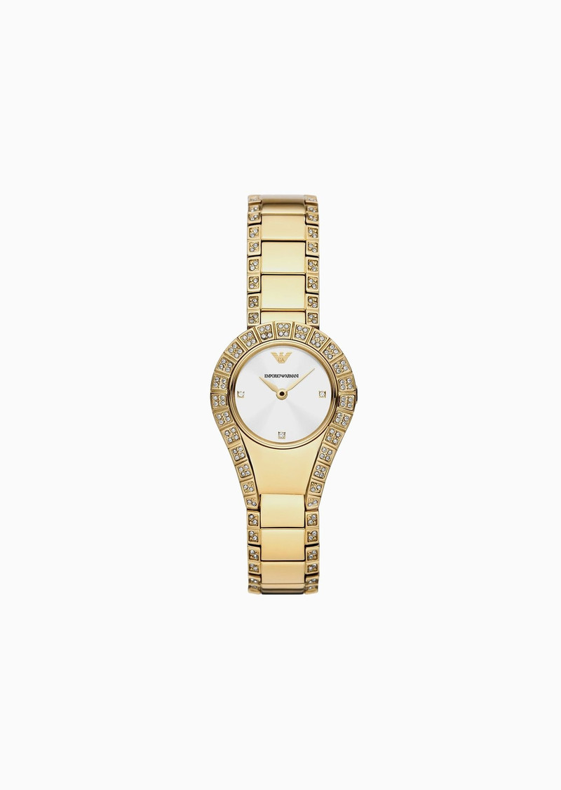 Two-Hand Gold-Tone Stainless Steel Watch 1