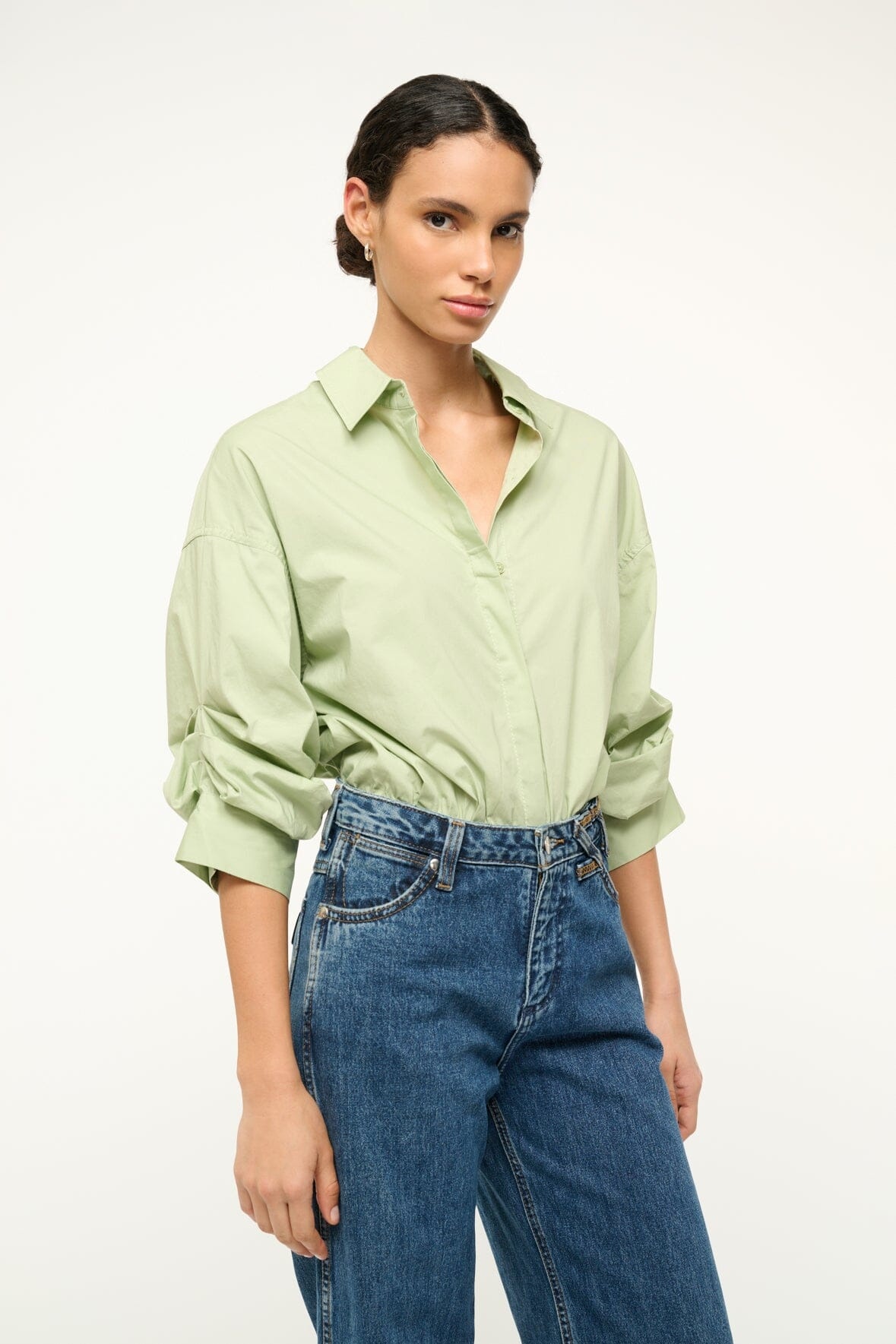 STAUD TRAVERSE BODYSUIT PALE JADE - 4