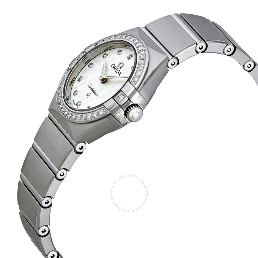 Omega Constellation Manhattan Quartz Diamond Silver Dial Ladies Watch 131.15.25.60.52.001 - 2