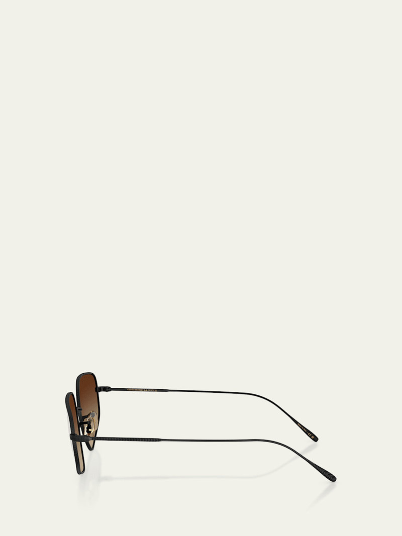 Oliver Peoples OV1356S Rectangular Metal Sunglasses outlook