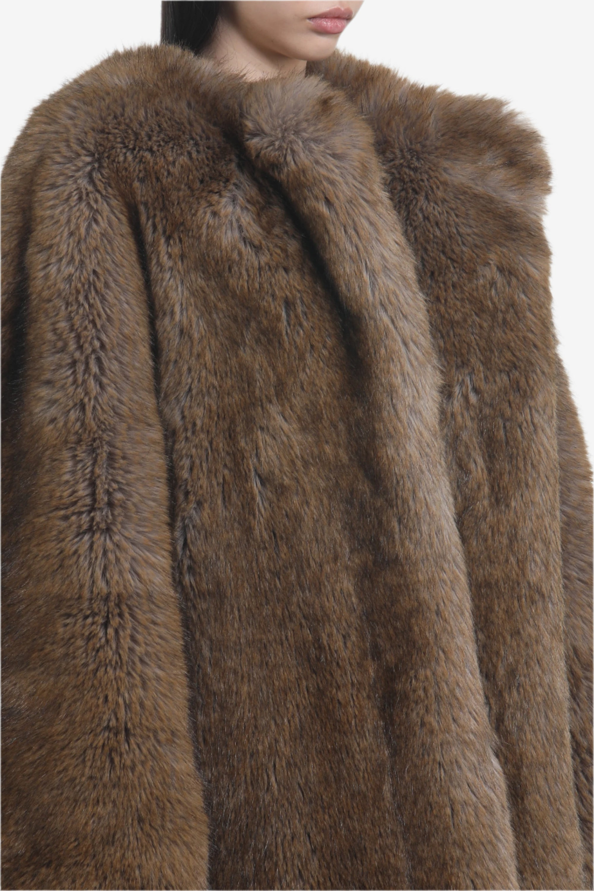 OVERSIZED OPEN FAUX FUR - 5