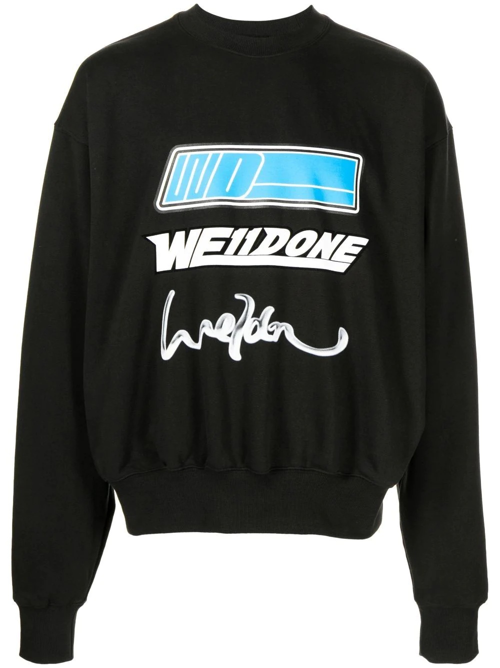 logo-print crew-neck sweatshirt - 1