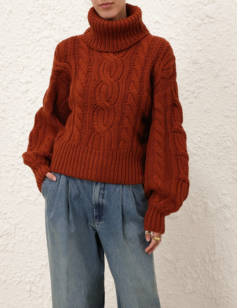 Zimmermann ILLUSTRATION CABLE SWEATER outlook
