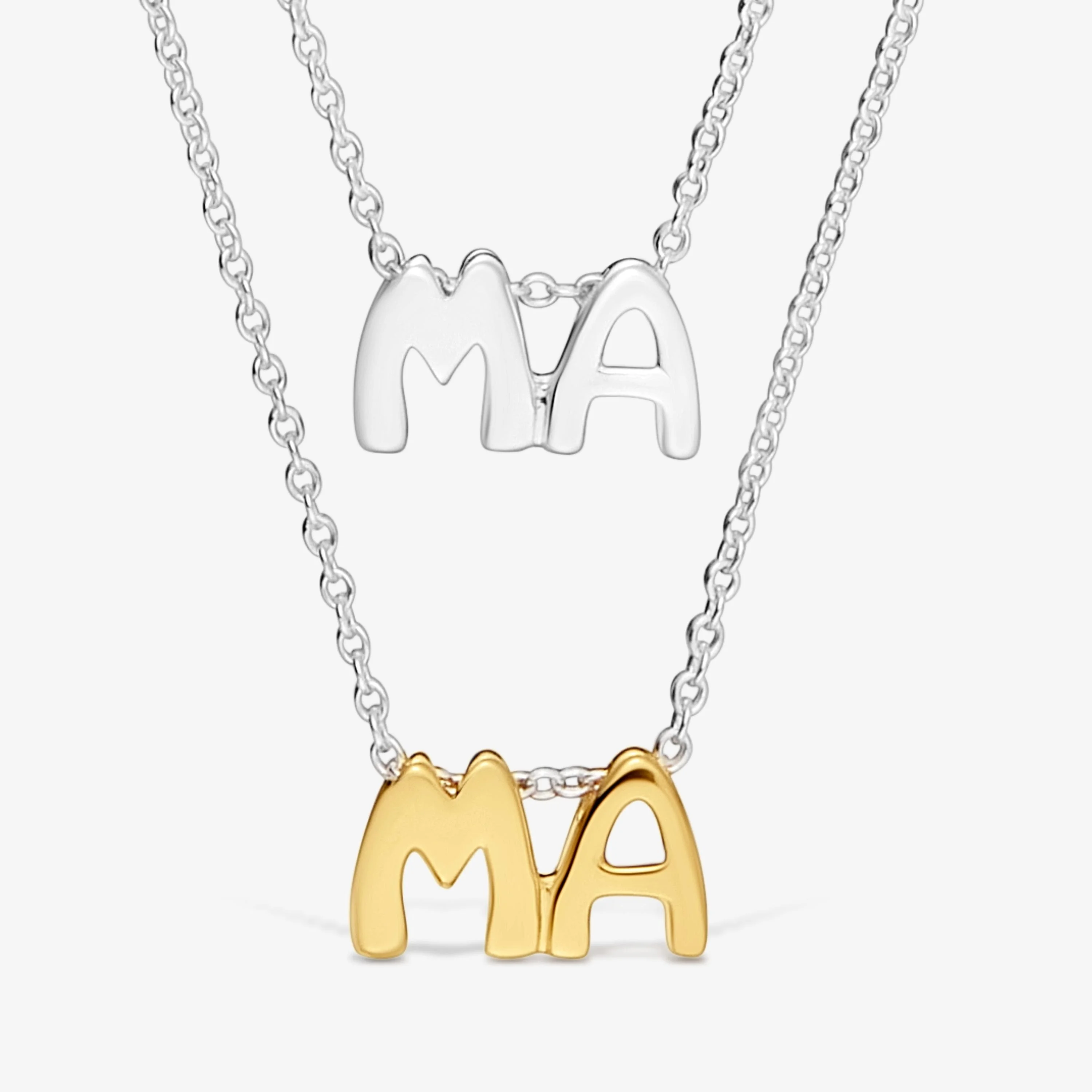 Two-tone double Necklace with motifs TOUS Mama - 1