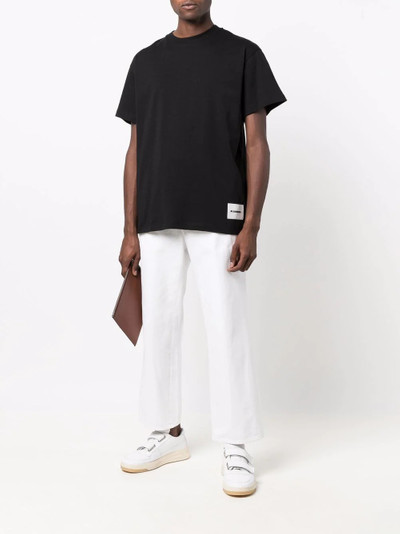 Jil Sander logo-patch cotton T-shirt outlook