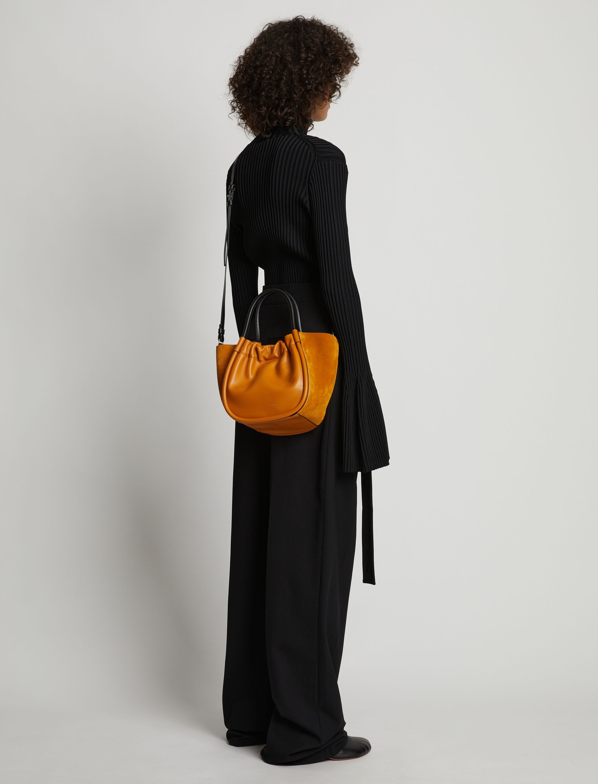 Small Ruched Crossbody Tote - 4