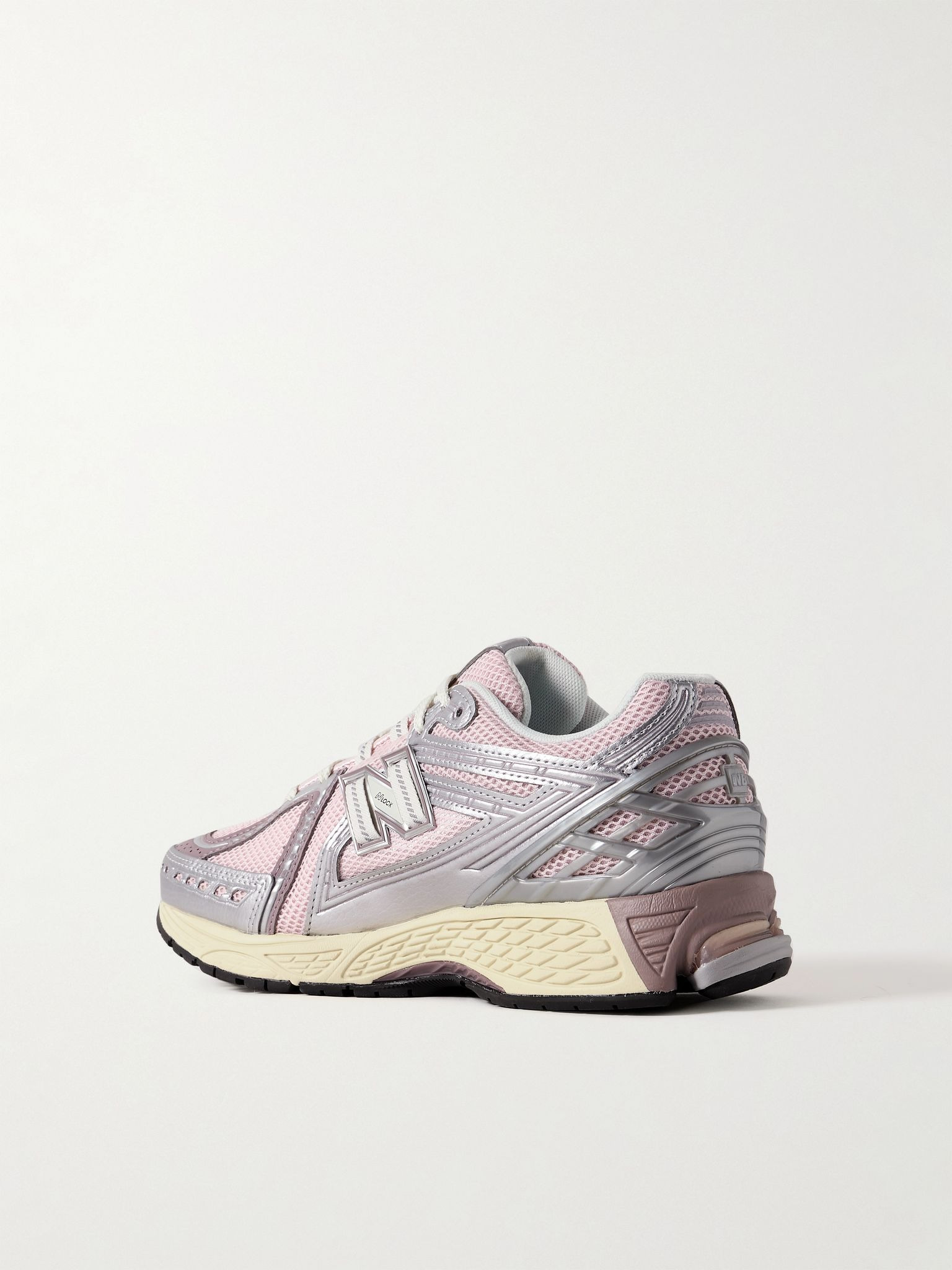1906R Rubber-Trimmed Mesh Sneakers Pastel pink - 4