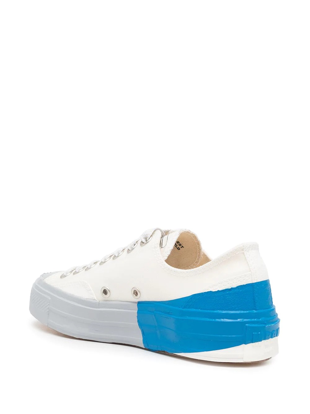 colour-block lace-up trainers - 3