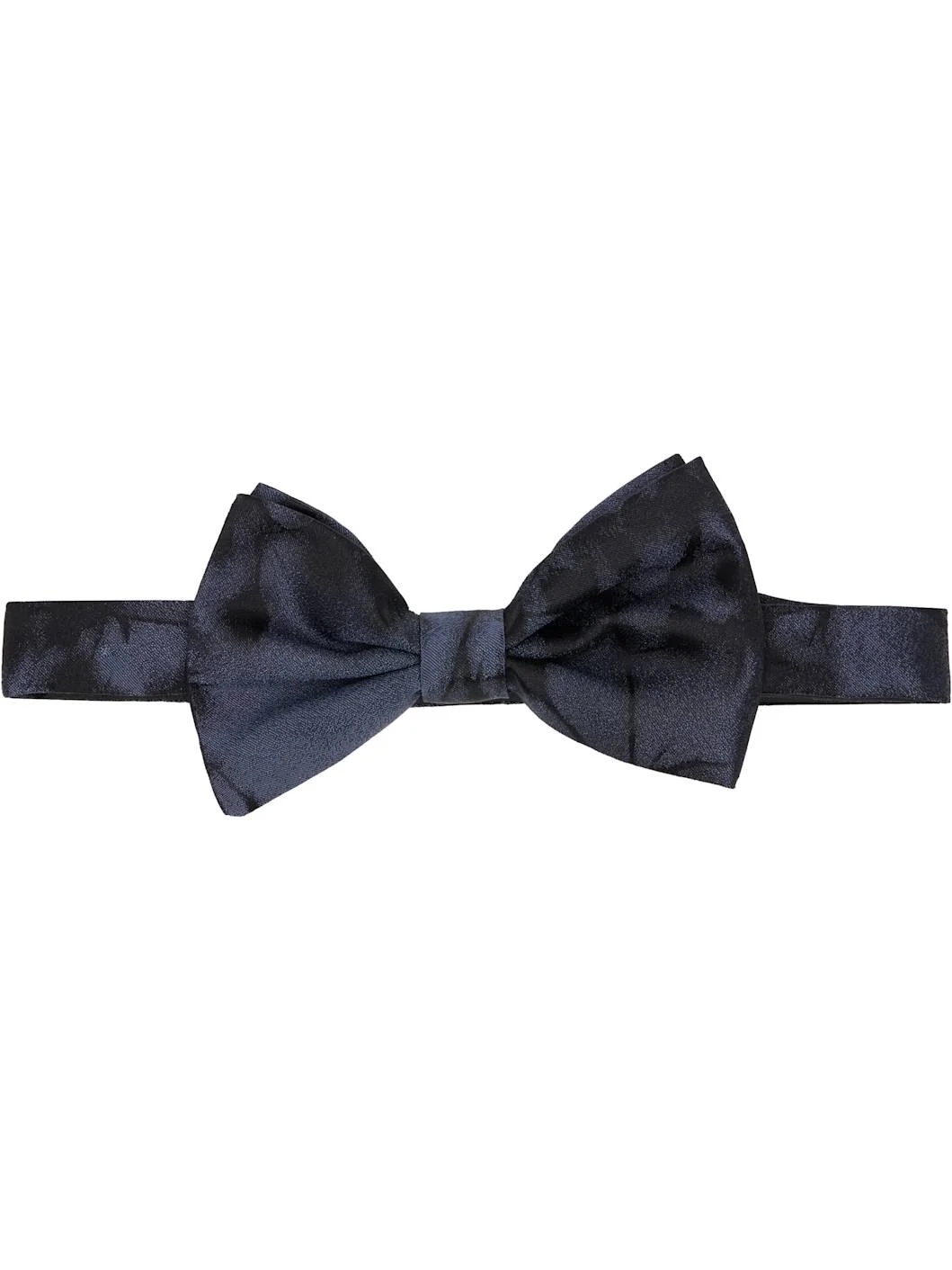 Black Silk Bow Tie - 1