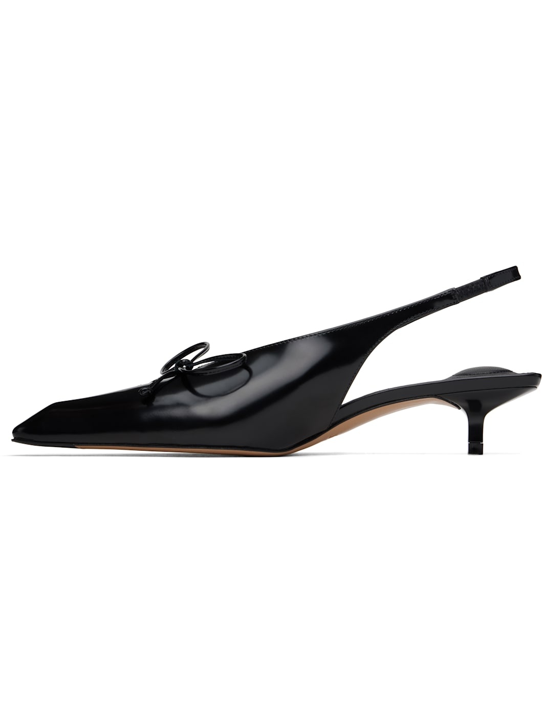 Black 'The low Cubisto slingbacks' Heels - 3