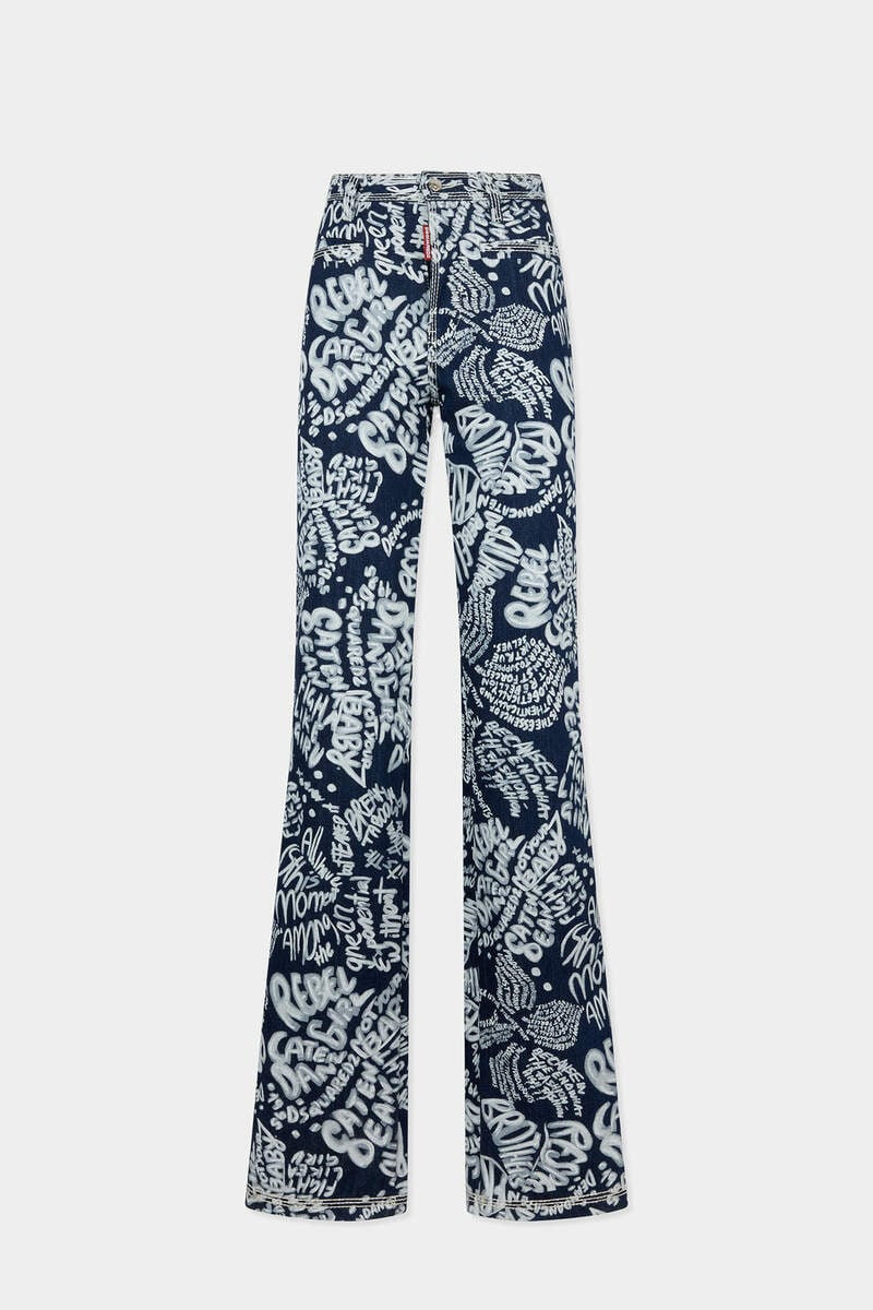 DARK FLOWER WASH DALMA JEANS 1