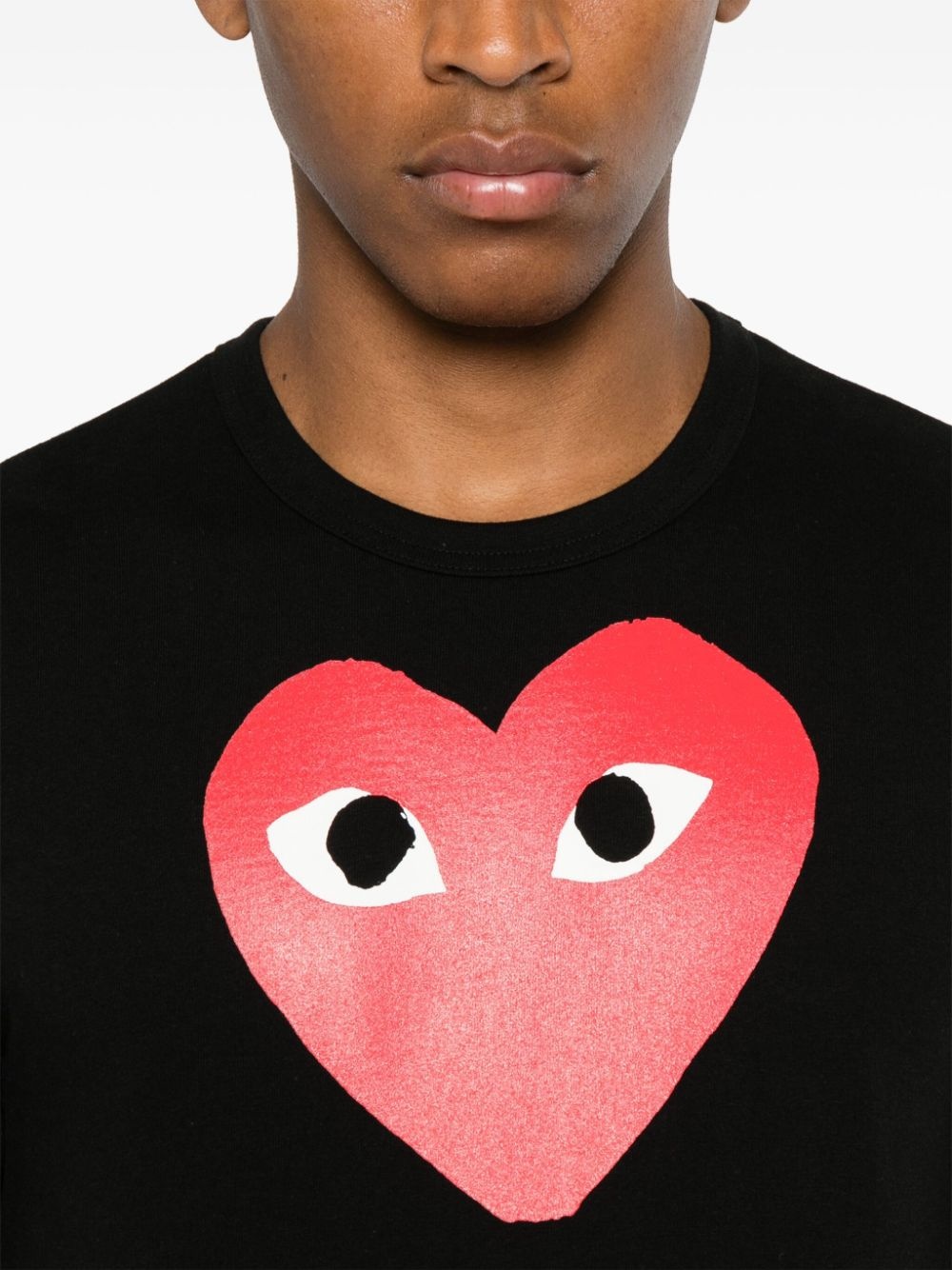 heart-print T-shirt - 6