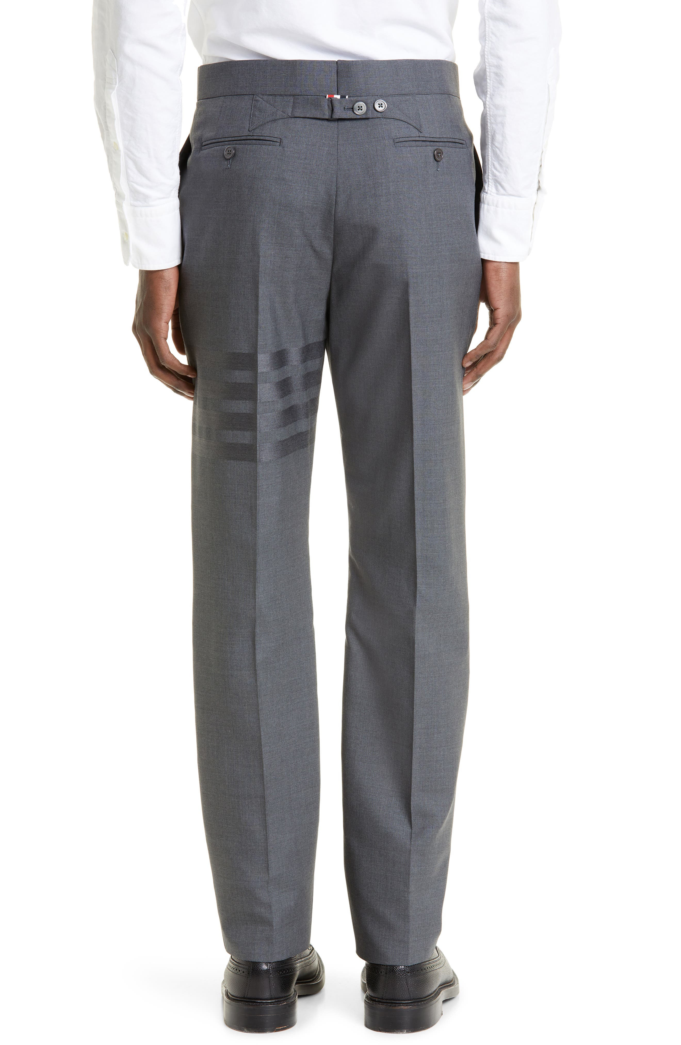 4-Bar Mélange Wool Pants - 3