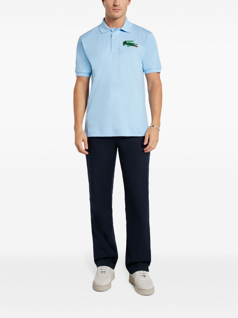 LACOSTE logo-patch polo shirt outlook