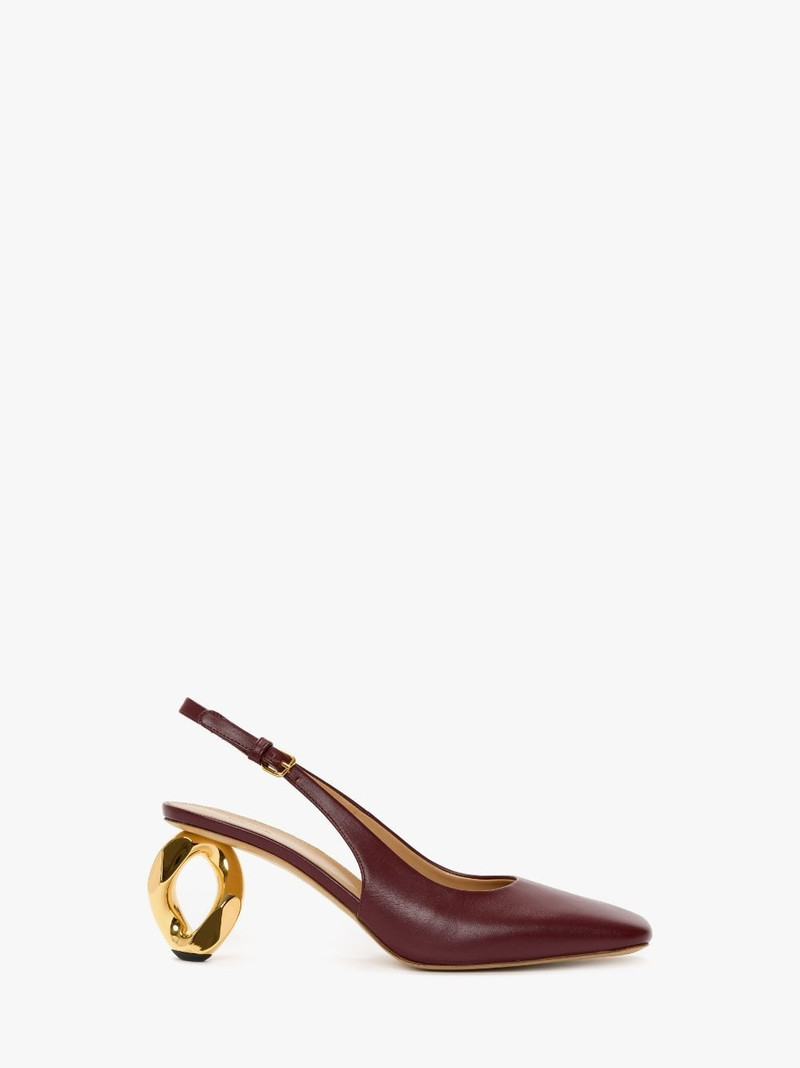 CHAIN HEEL SLINGBACK PUMPS 1