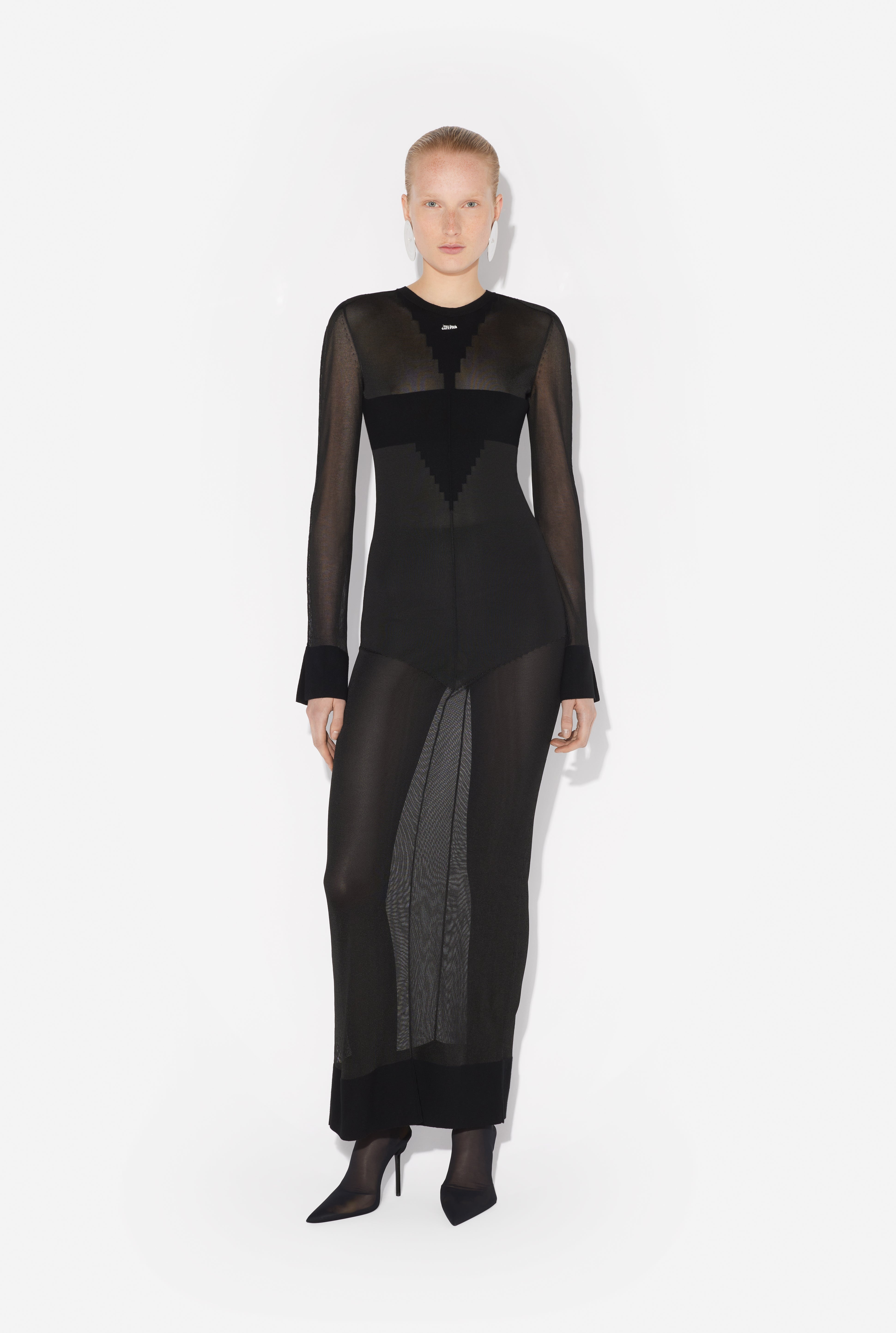 THE LONG LOGO KNIT DRESS - 2