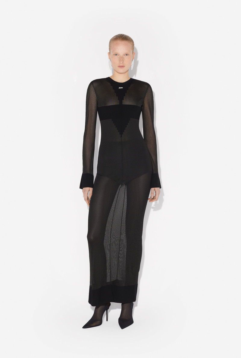 THE LONG LOGO KNIT DRESS 2
