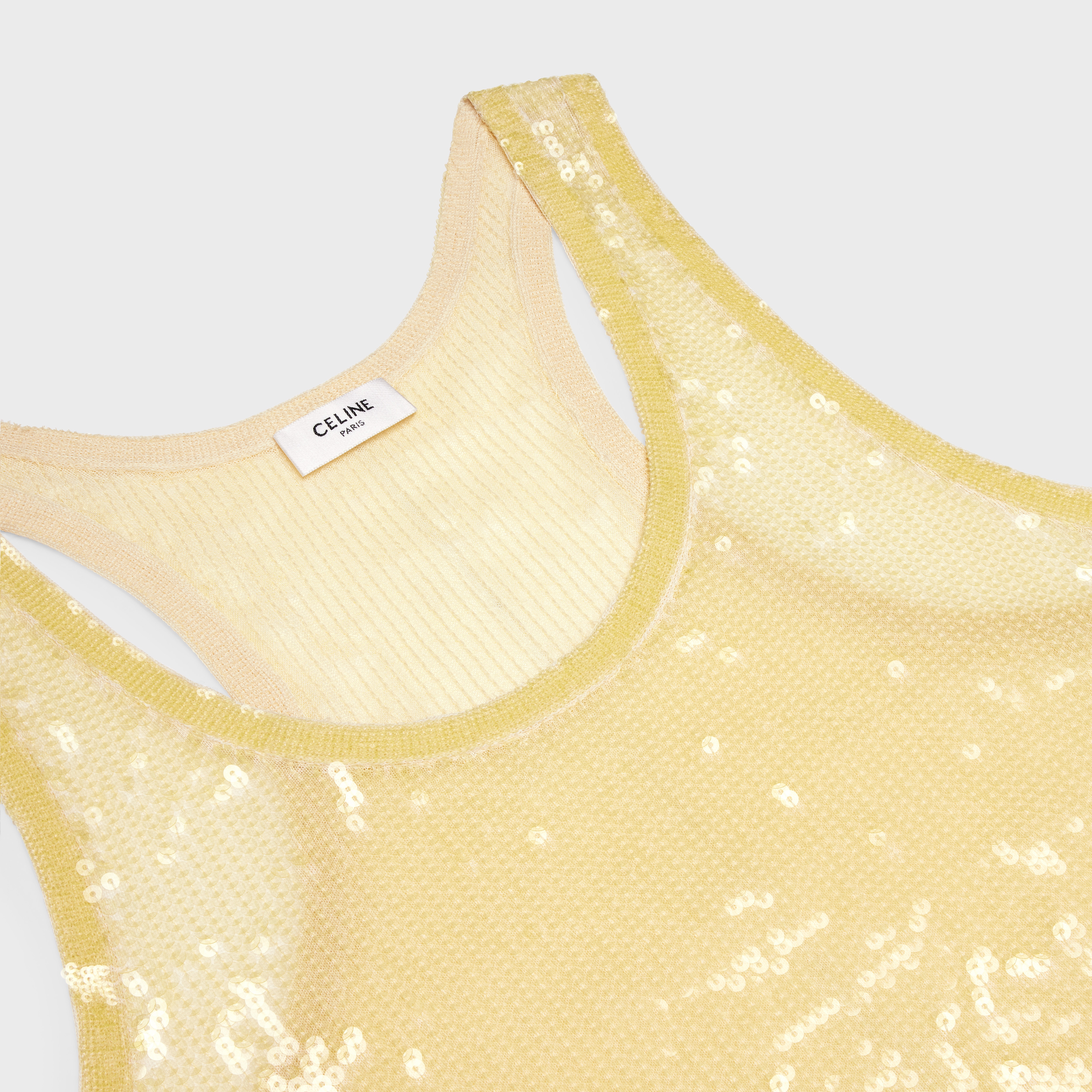 EMBROIDERED TANK TOP IN SILK - 3