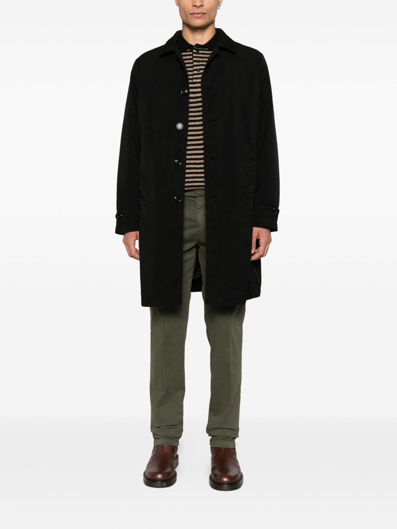 Aspesi spread-collar single-breasted coat outlook