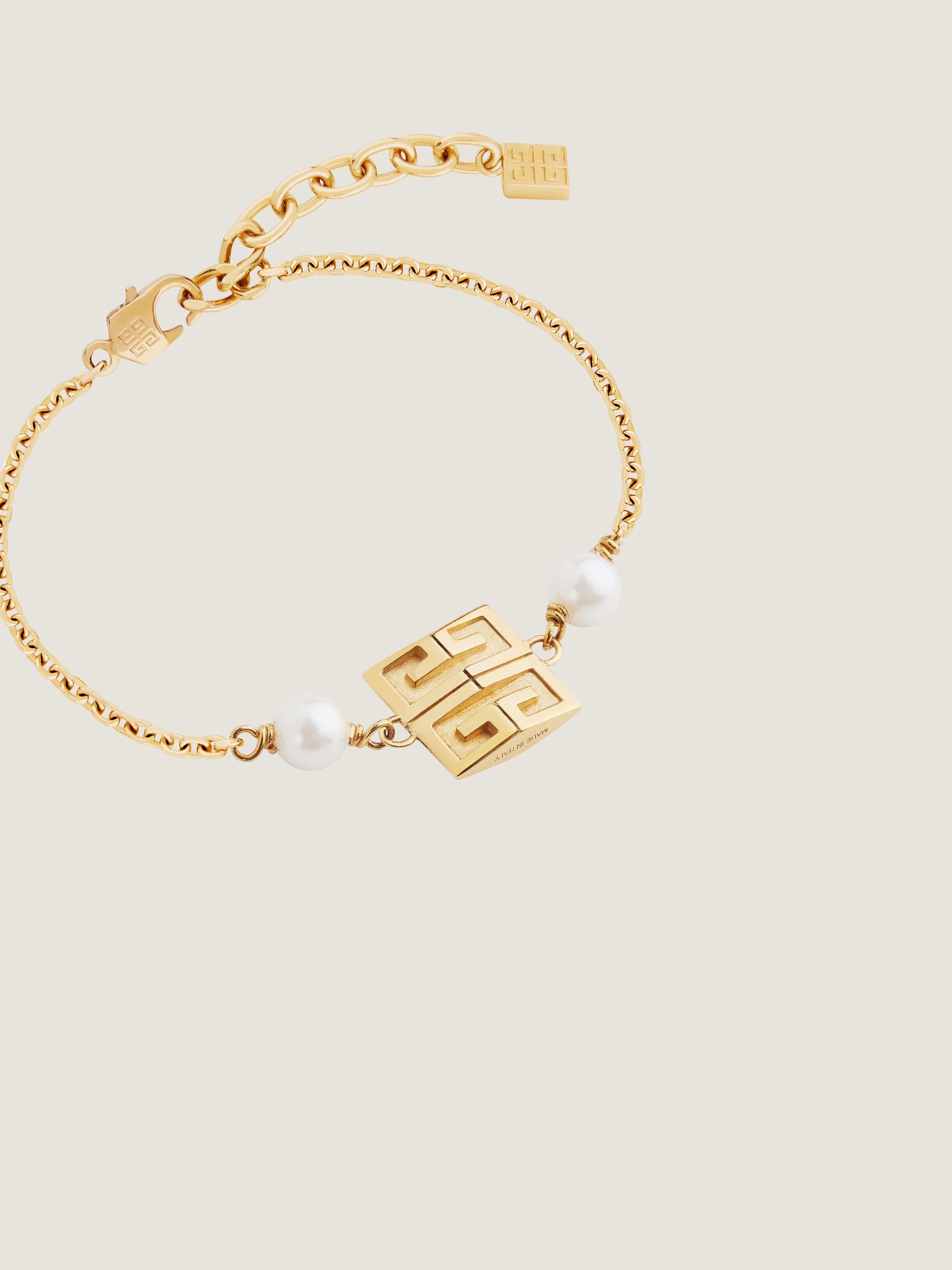 4G BRACELET IN METAL WITH PEARLS - 3
