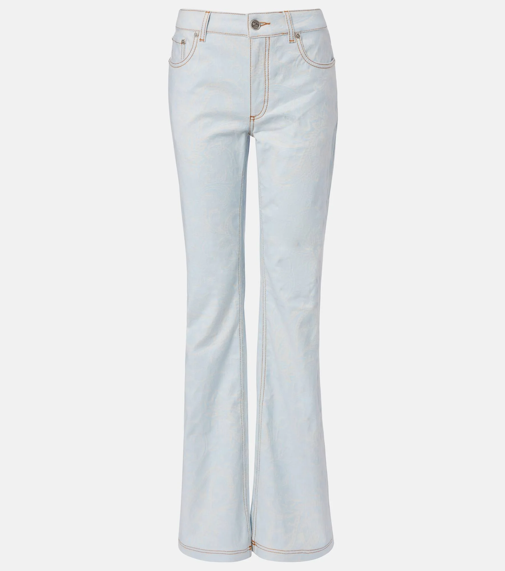 Pegaso embroidered flared jeans - 1