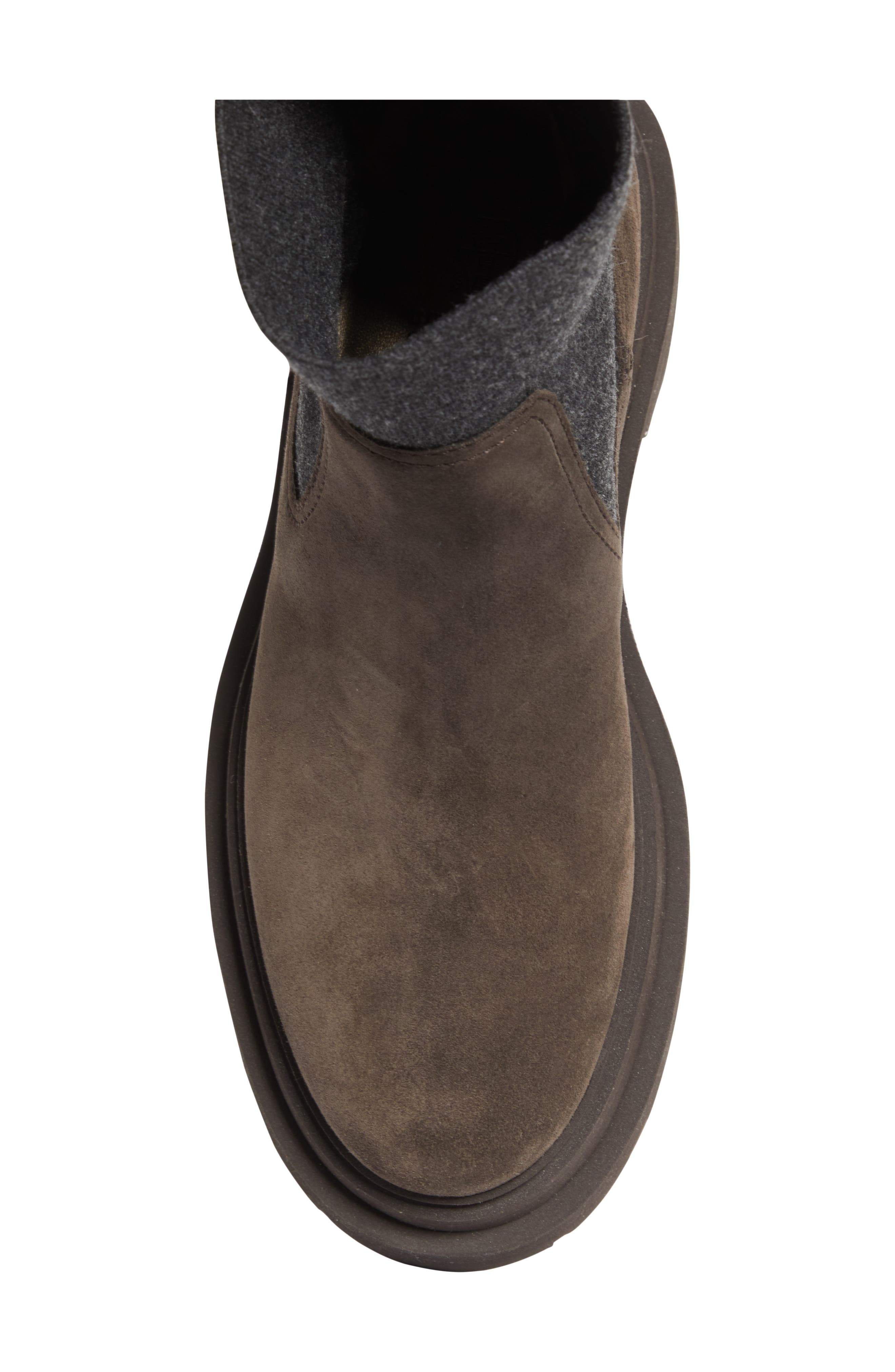 Brunello Cucinelli Monili Trim Chelsea Boot in Dark Brown at Nordstrom - 5