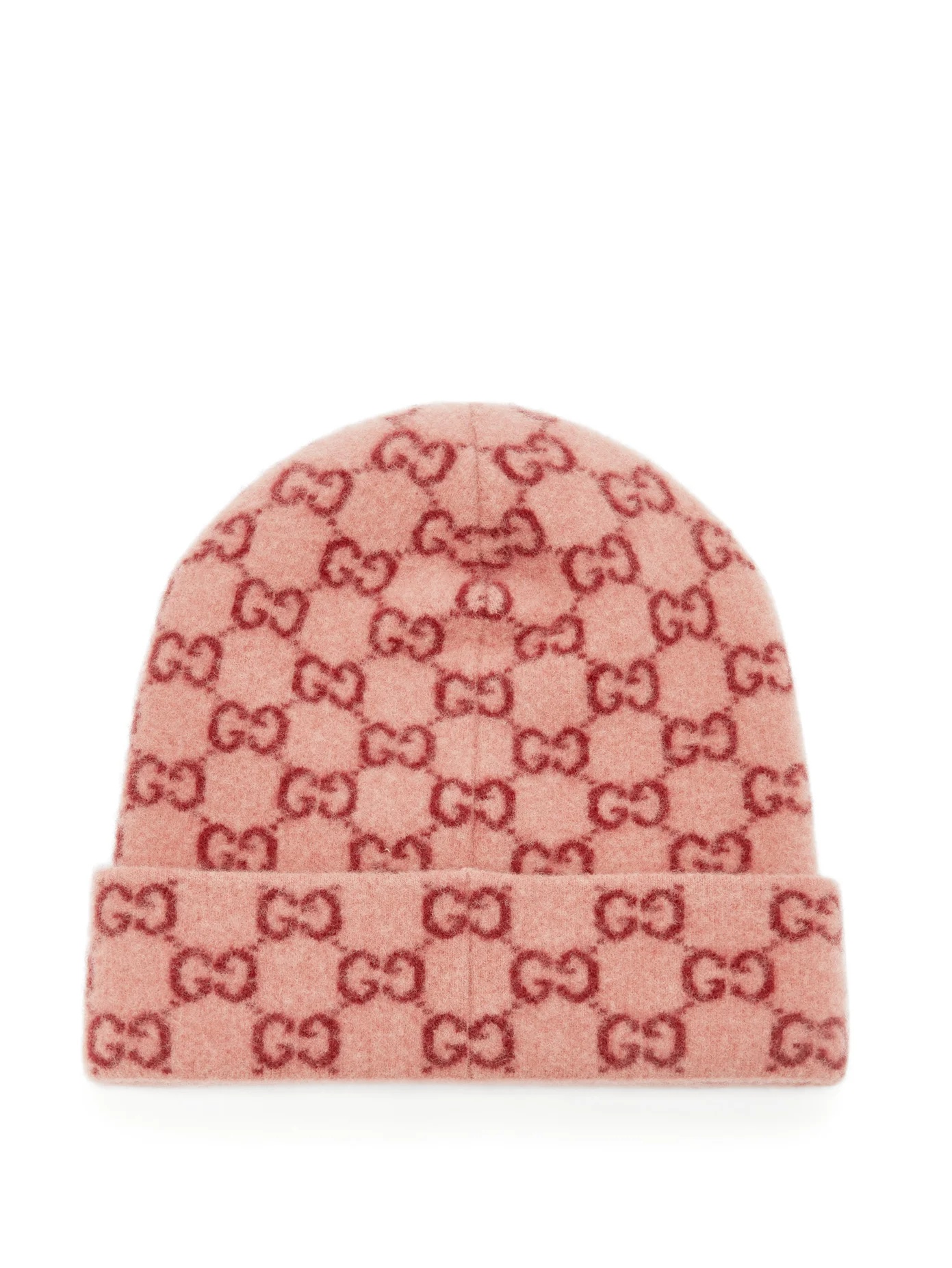 GG logo-jacquard wool beanie hat - 4