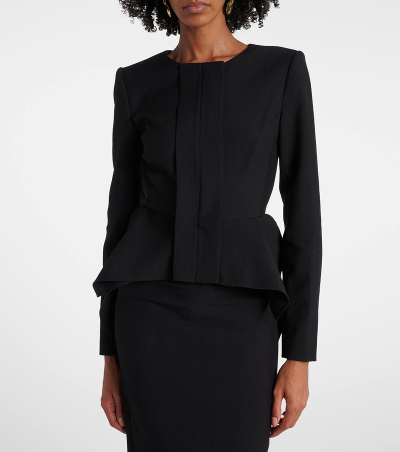 Peplum crêpe jacket 6