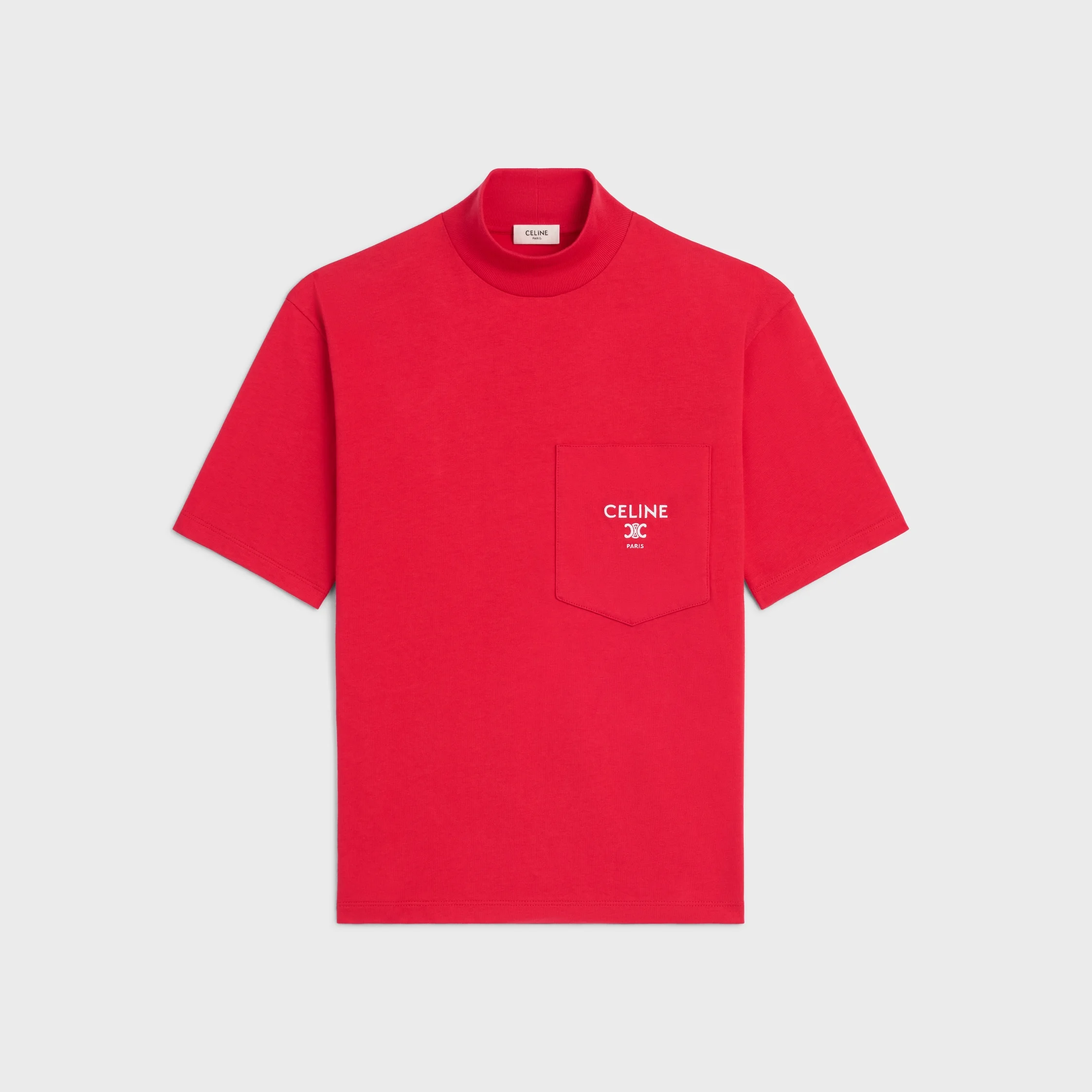 mock neck t-shirt IN cotton jersey - 1