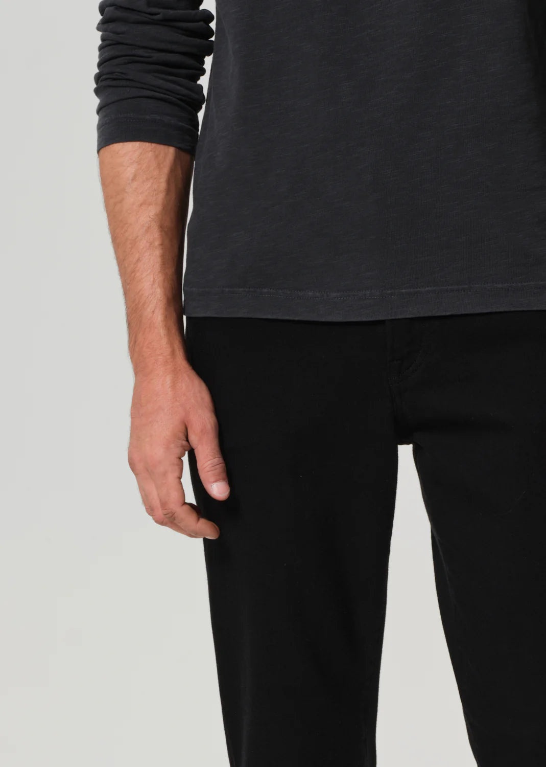 London Tapered Slim Cashmere Denim in Starless - 3