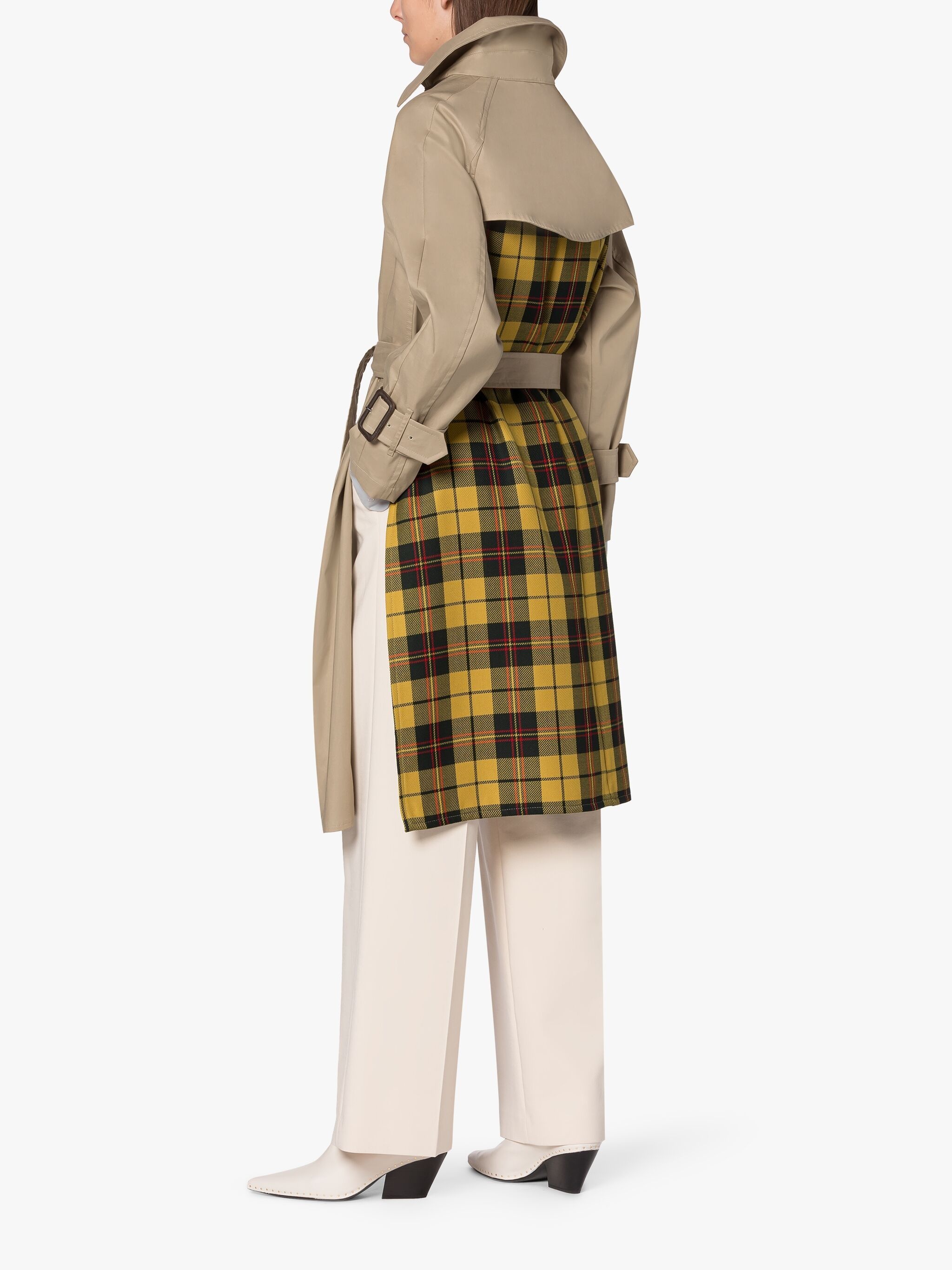 MARETTA FAWN RAINTEC COTTON & WOOL CONTRAST OVERCOAT - 2