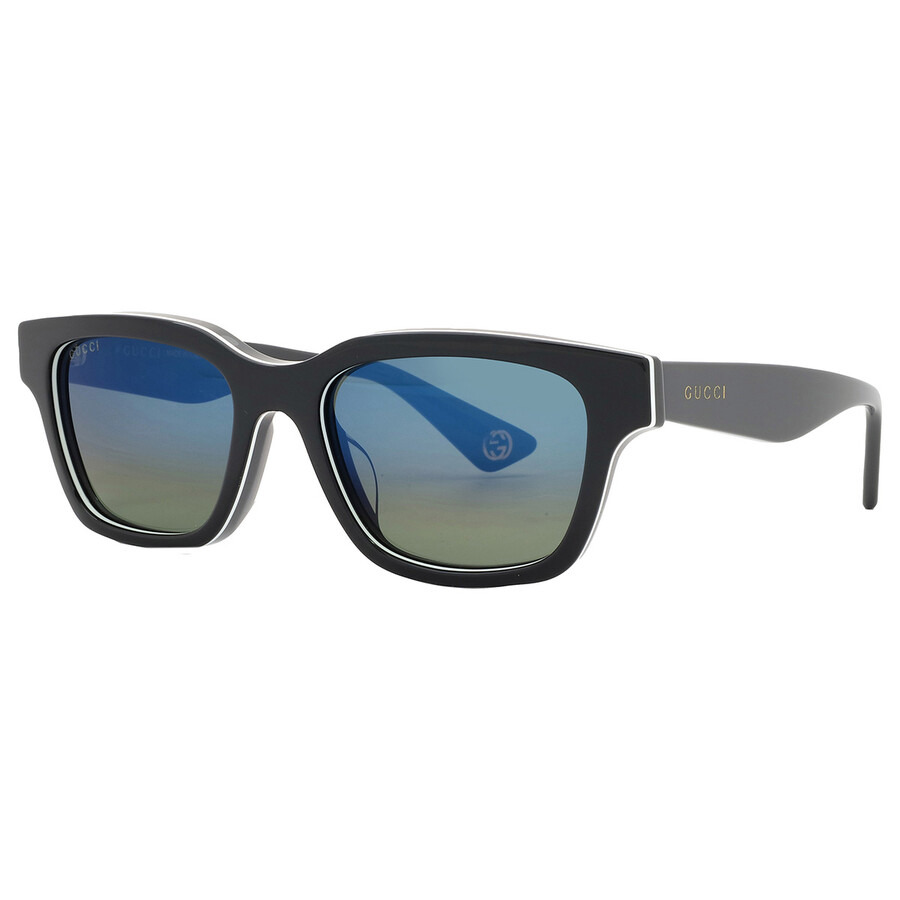 Gucci Blue Gradient Square Men's Sunglasses GG1641SA 003 53 - 3