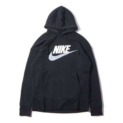 Nike Chest LOGO Athleisure Casual Sports Pullover Black AV8411-010 - 1