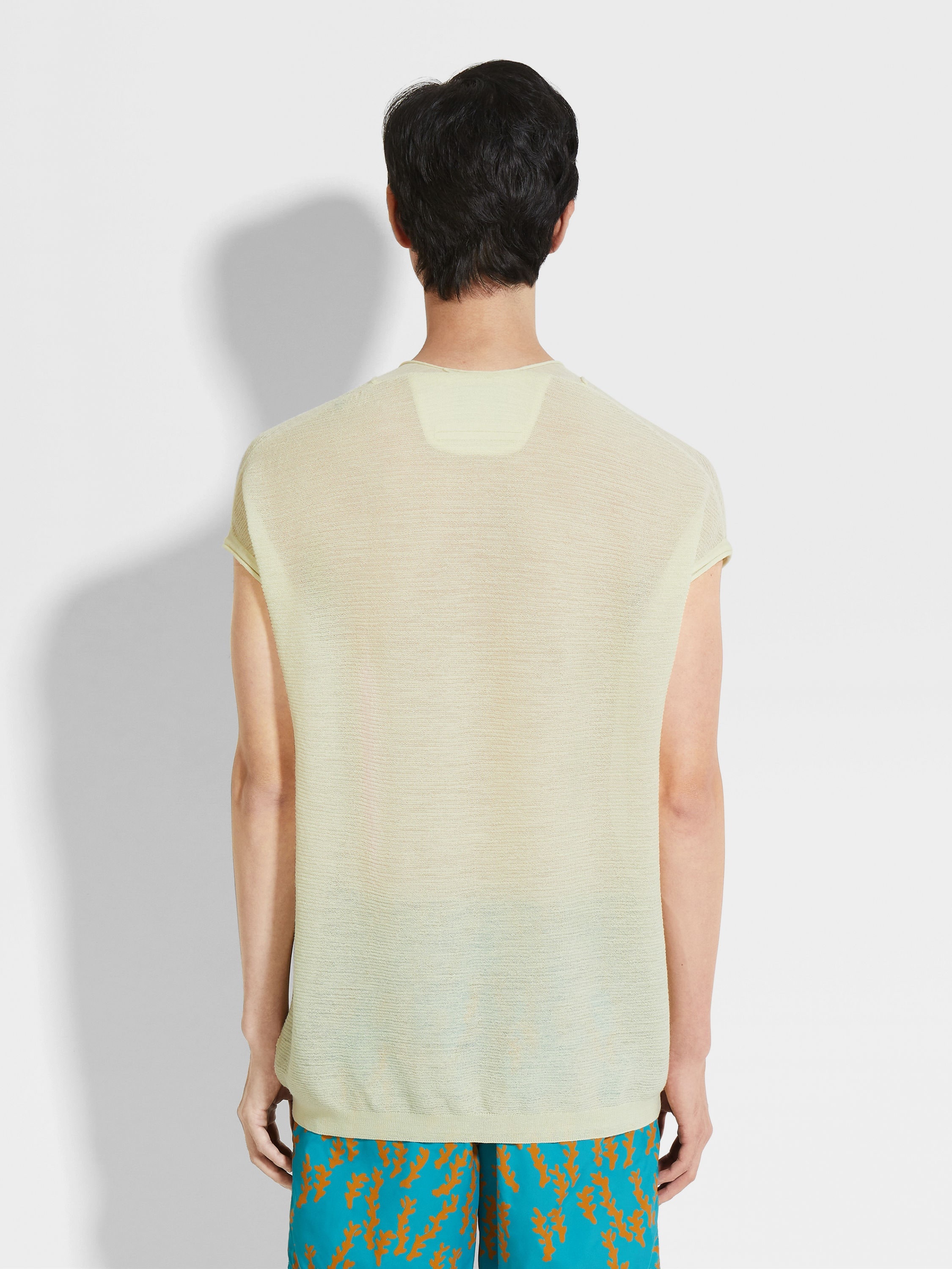 LIGHT YELLOW OASI LINO T-SHIRT - 5